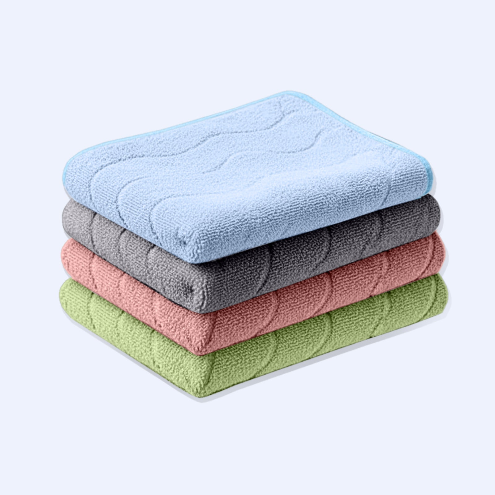 HOUSSE Microfiber Face Towel – Super Soft & Quick-Drying Coral Fleece, 30 x 30 cm