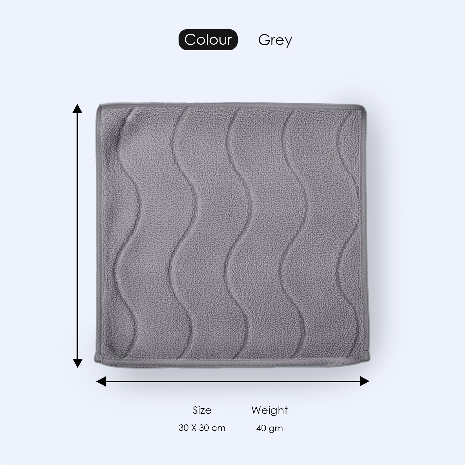 HOUSSE Microfiber Face Towel – Super Soft & Quick-Drying Coral Fleece, 30 x 30 cm