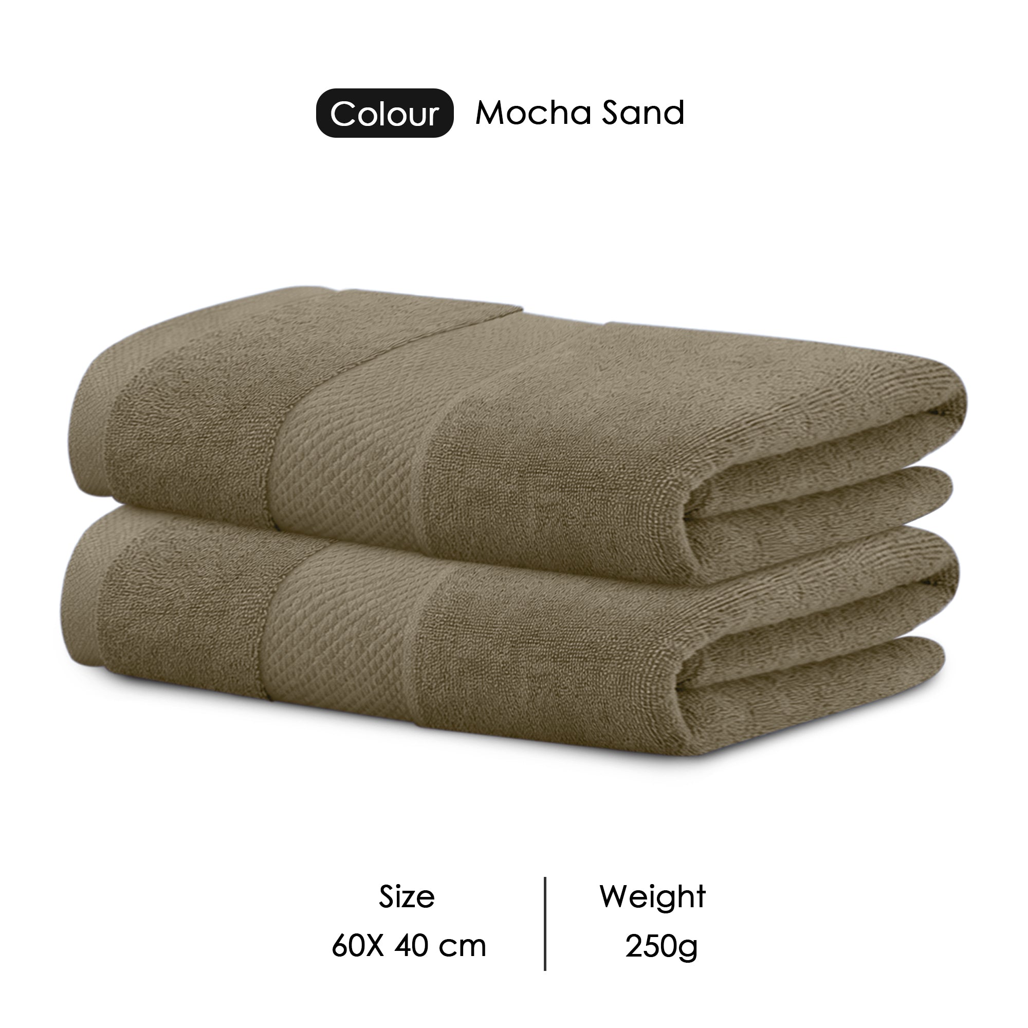HOUSSE Alvora Cotton Bath Towels |Large Size (75 cms x 150 cms) - Quick Absorption &Faster Drying Bath Towel | 450 GSM | Cotton Towel for Men/Women | Urban Comfort