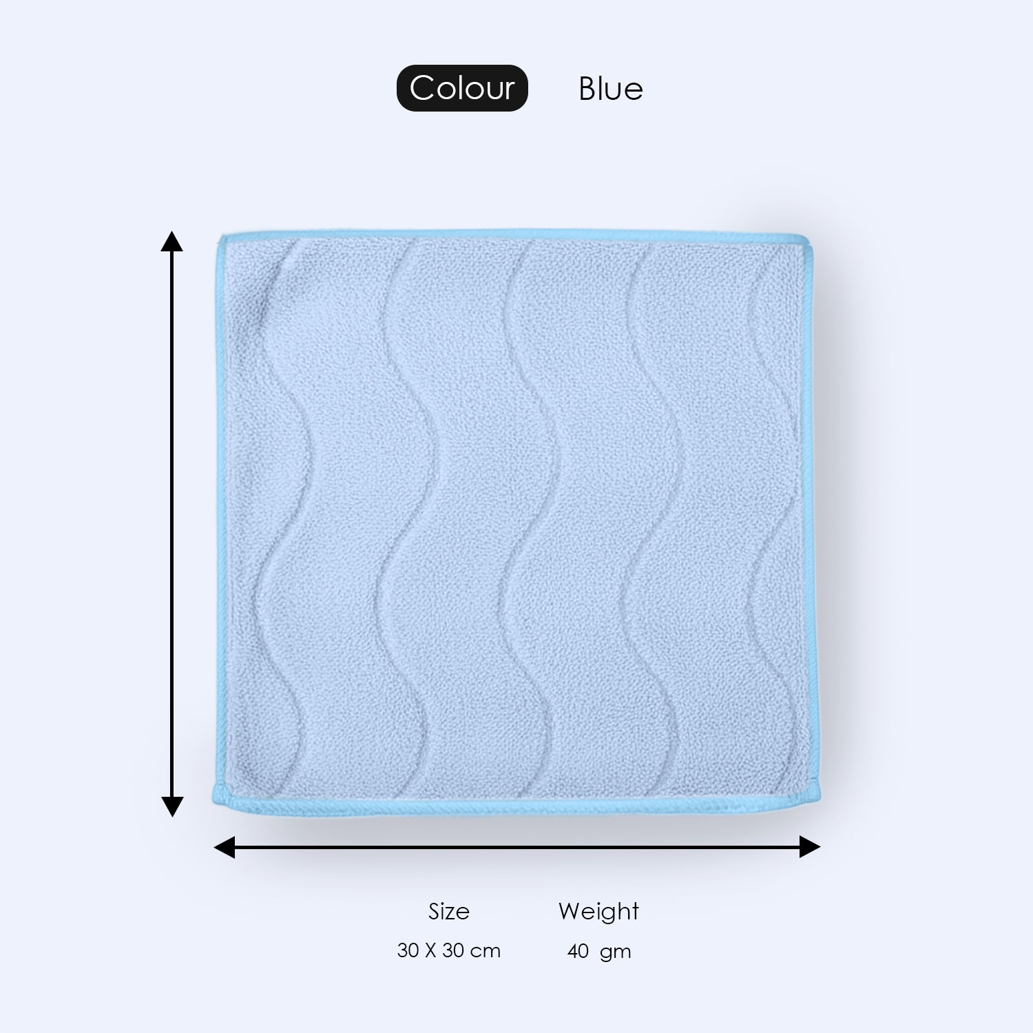 HOUSSE Microfiber Face Towel – Super Soft & Quick-Drying Coral Fleece, 30 x 30 cm