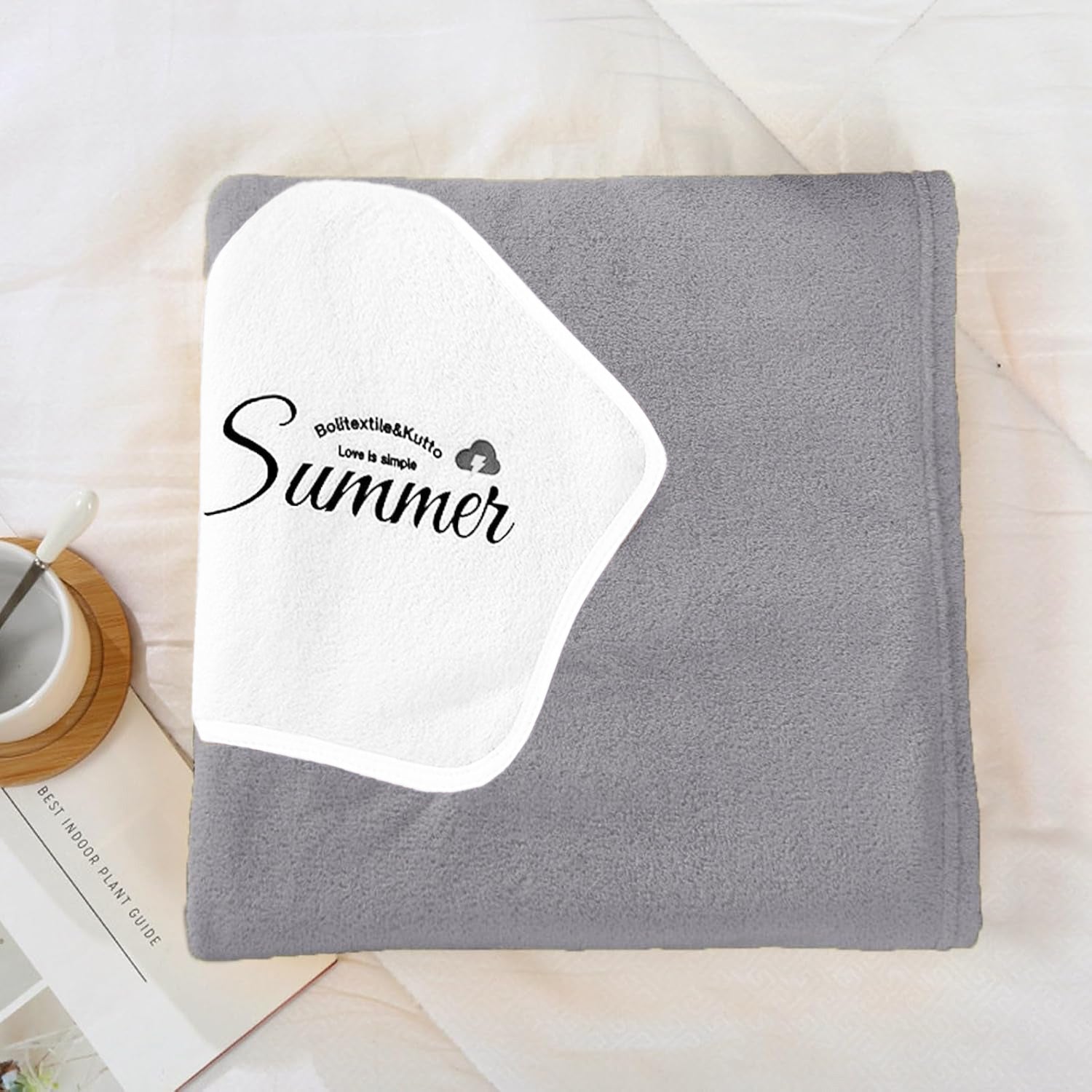 HOUSSE Wearable Spa Bath Towel for Women | Soft, Cozy Wrap with Snap Closure | 110 x 140 cms