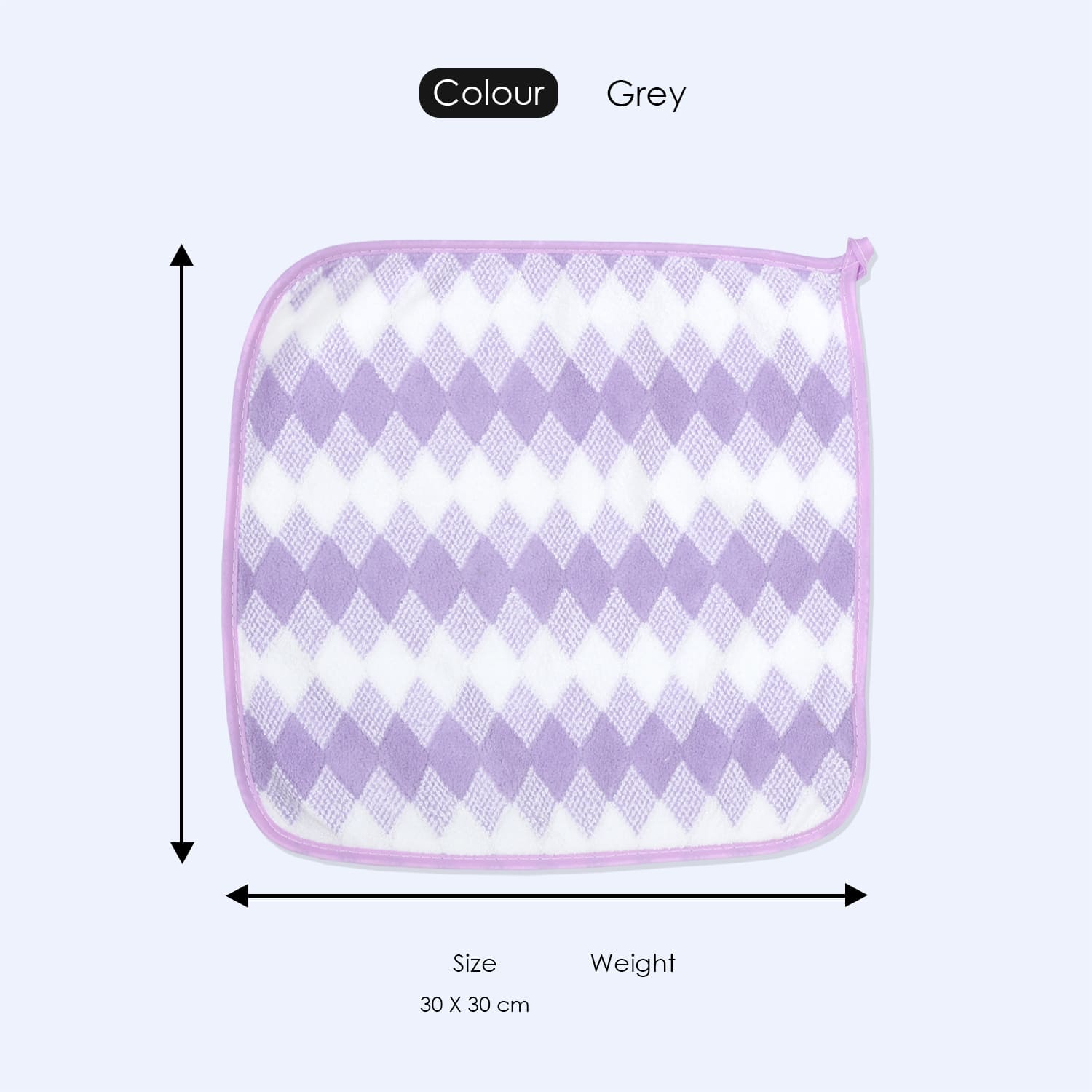 HOUSSE Microfiber Iris Face Towels Ideal for Women & Men |Soft Touch |Lint Free | Fast Dry Towels| Travel-Friendly | Best Use for Gym, Yoga, Spa, Pool, Hotels, Beach 360 GSM (30x30)