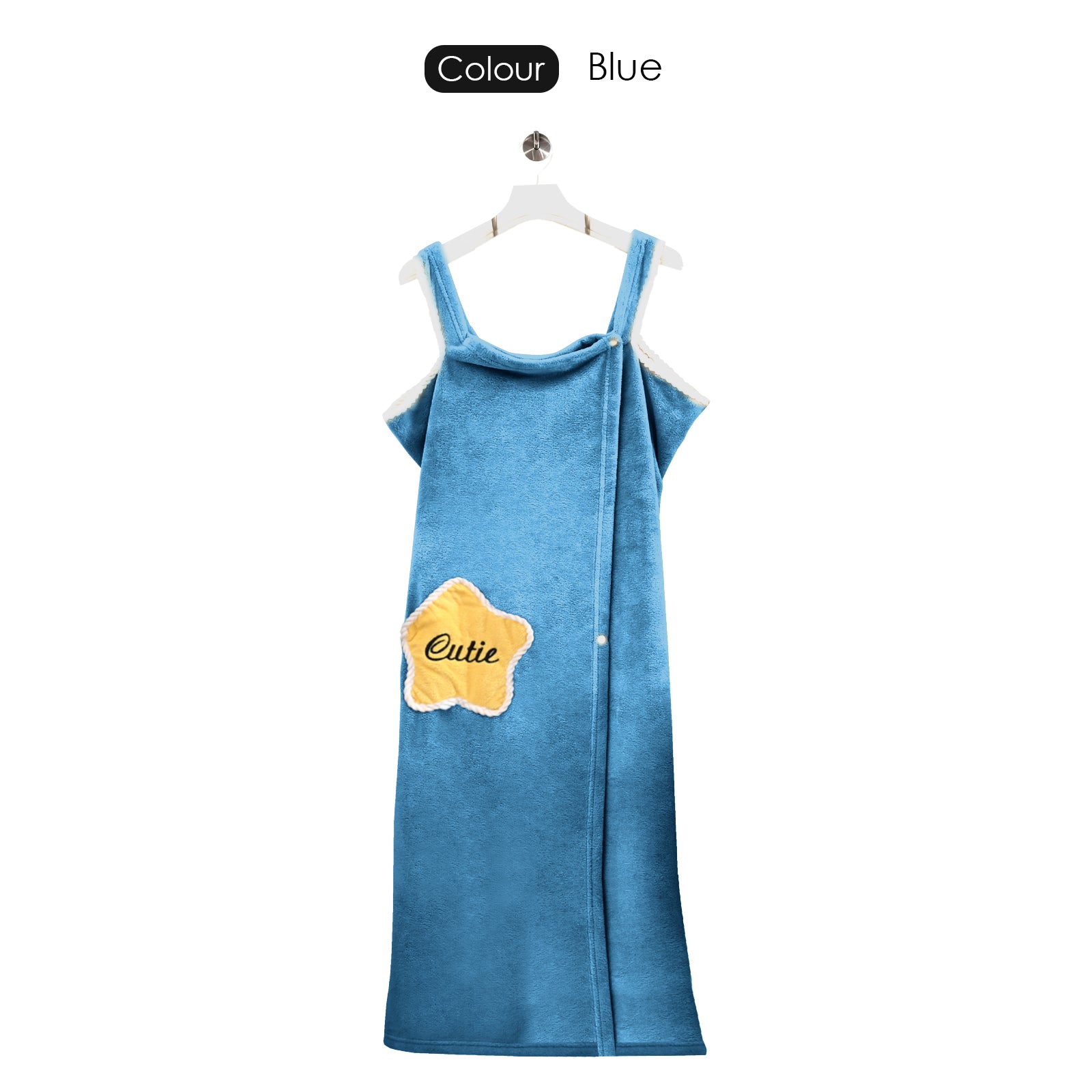HOUSSE Wearable Spa Bath Towel for Women | Soft, Cozy Wrap with Snap Closure | 110 x 140 cms