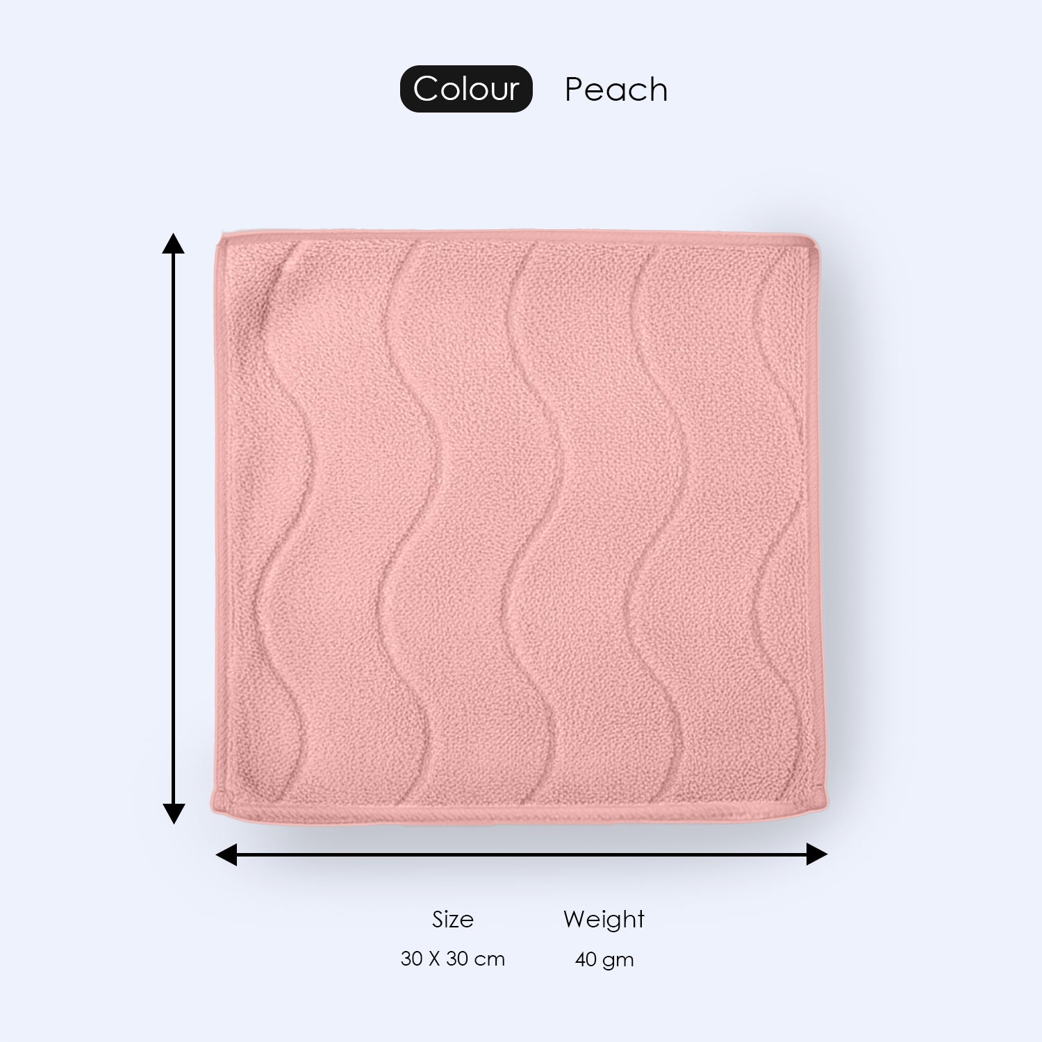 HOUSSE Microfiber Face Towel – Super Soft & Quick-Drying Coral Fleece, 30 x 30 cm