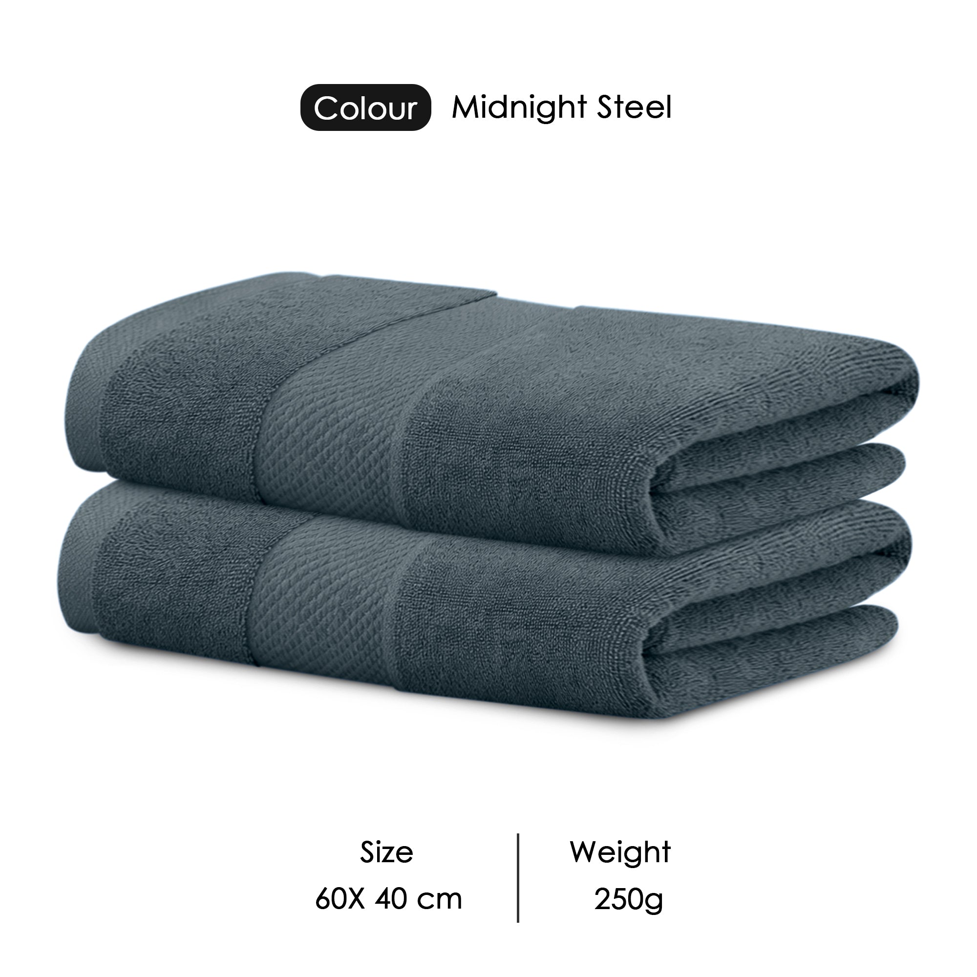 HOUSSE Alvora Cotton Bath Towels |Large Size (75 cms x 150 cms) - Quick Absorption &Faster Drying Bath Towel | 450 GSM | Cotton Towel for Men/Women | Urban Comfort