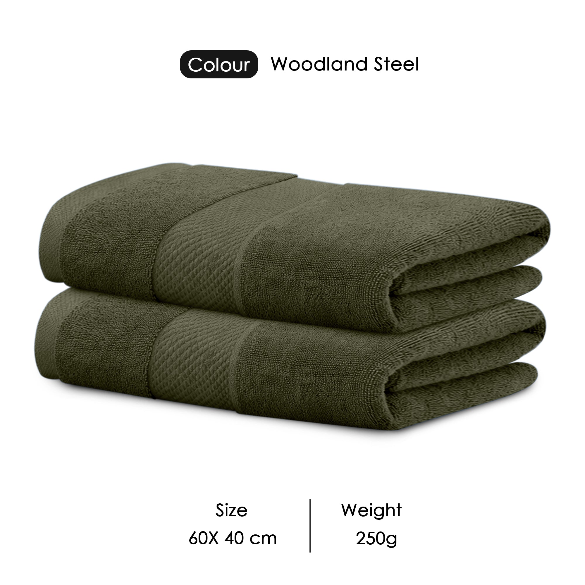 HOUSSE Alvora Cotton Bath Towels |Large Size (75 cms x 150 cms) - Quick Absorption &Faster Drying Bath Towel | 450 GSM | Cotton Towel for Men/Women | Urban Comfort