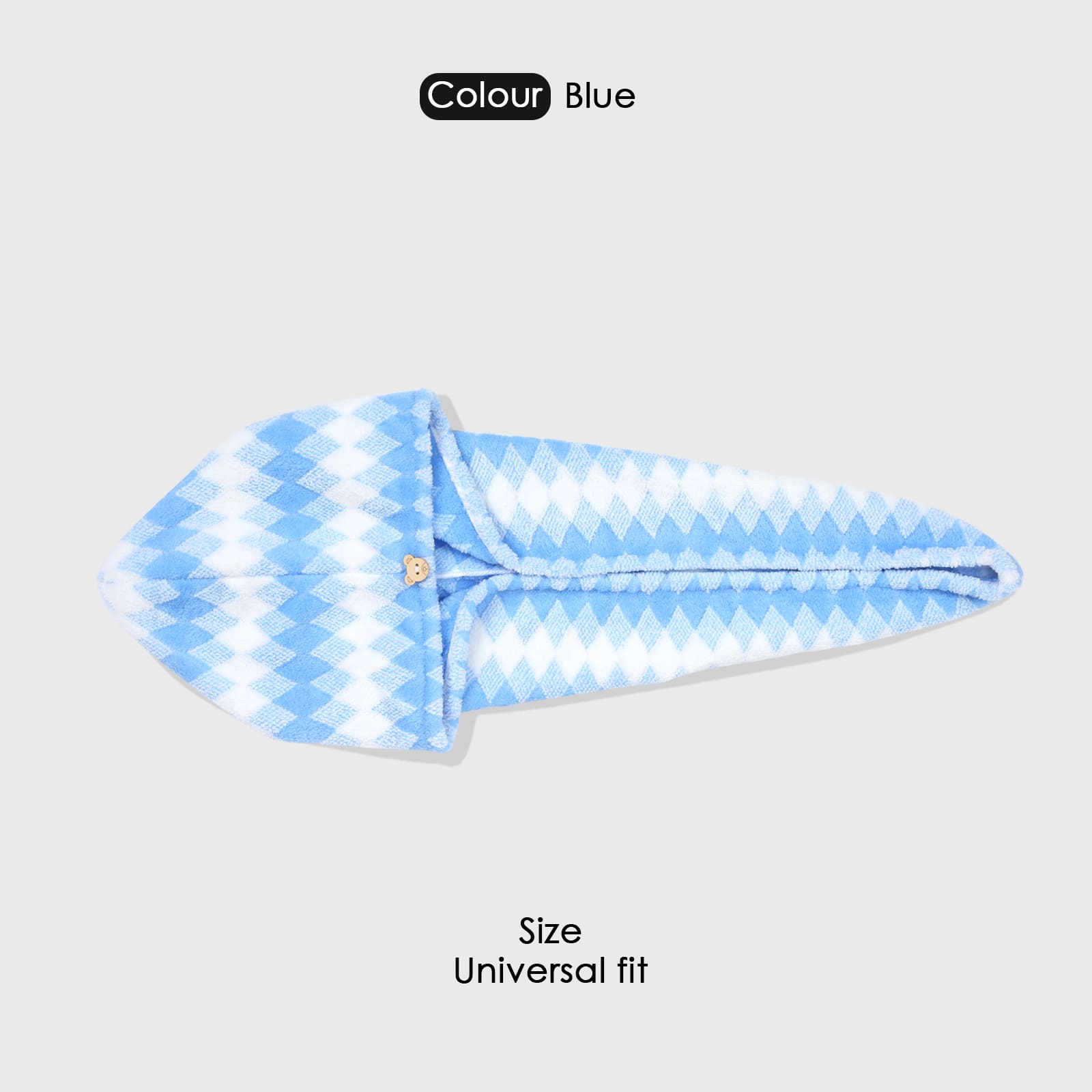 HOUSSE Microfiber Iris Head Wrap Ideal for Women |Soft Touch |Lint Free | Fast Dry Towels| Travel-Friendly | 360 GSM