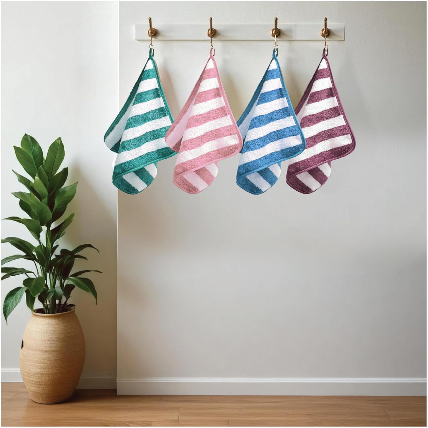 HOUSSE Microfiber Blaze Hand Towel for Women & Men | Quick Dry | Ultra Absorbent |Perfect for Bathroom |Sports | Travel | Ideal for Workout | Spa| Beach | Fitness | 360 GSM (Grey, 40x60)