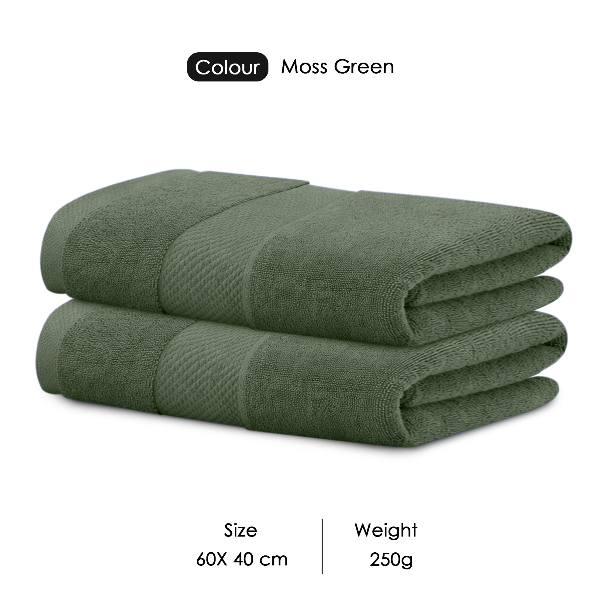 HOUSSE Alvora Cotton Bath Towels |Large Size (75 cms x 150 cms) - Quick Absorption &Faster Drying Bath Towel | 450 GSM | Cotton Towel for Men/Women | Urban Comfort