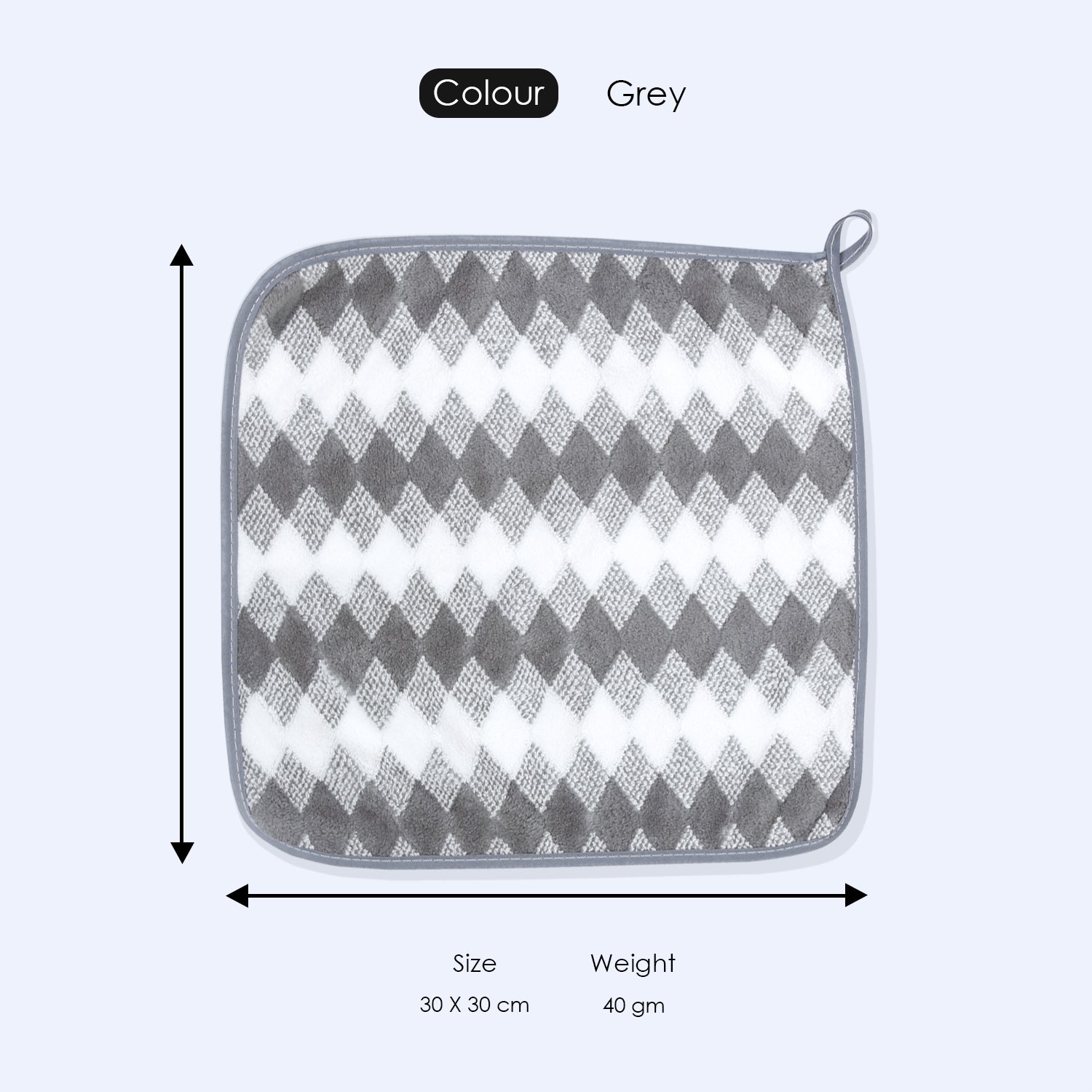 HOUSSE Microfiber Iris Face Towels Ideal for Women & Men |Soft Touch |Lint Free | Fast Dry Towels| Travel-Friendly | Best Use for Gym, Yoga, Spa, Pool, Hotels, Beach 360 GSM (30x30)