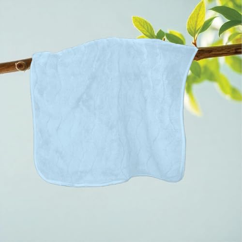 HOUSSE Microfiber Face Towel – Super Soft & Quick-Drying Coral Fleece, 30 x 30 cm (Grey)