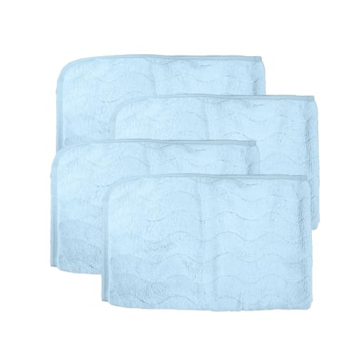 HOUSSE Microfiber Face Towel – Super Soft & Quick-Drying Coral Fleece, 30 x 30 cm (Grey)