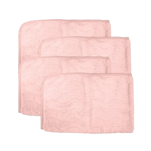 HOUSSE Microfiber Face Towel – Super Soft & Quick-Drying Coral Fleece, 30 x 30 cm (Grey)