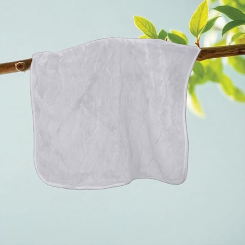 HOUSSE Microfiber Face Towel – Super Soft & Quick-Drying Coral Fleece, 30 x 30 cm (Grey)