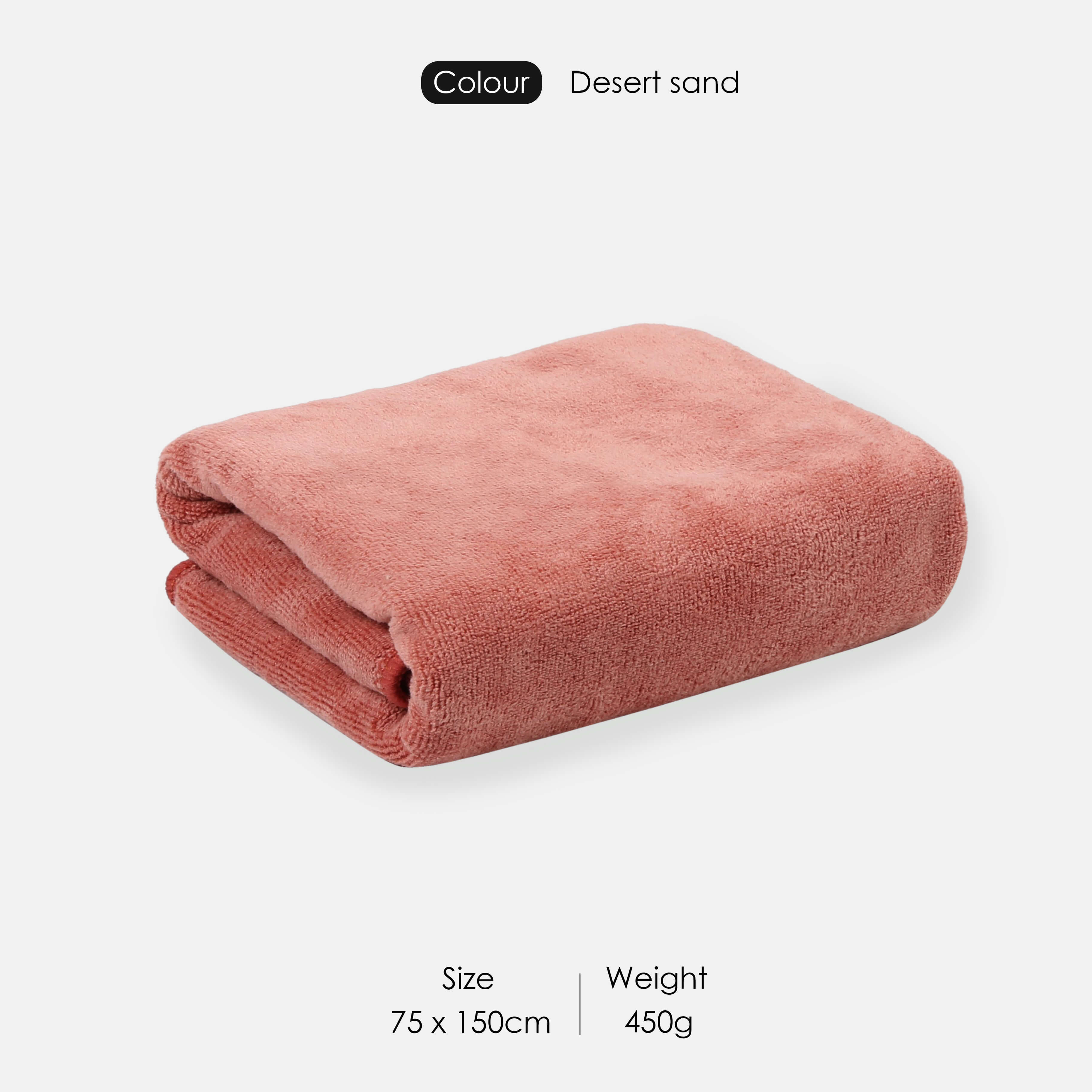 HOUSSE Premium Microfiber Bath Towel - Extra Large 75x150cm Quick Dry Towels for Women Men & Kids | Super Soft Plush 550 GSM | Ultra Absorbent for Home Swimming Sports & Travel