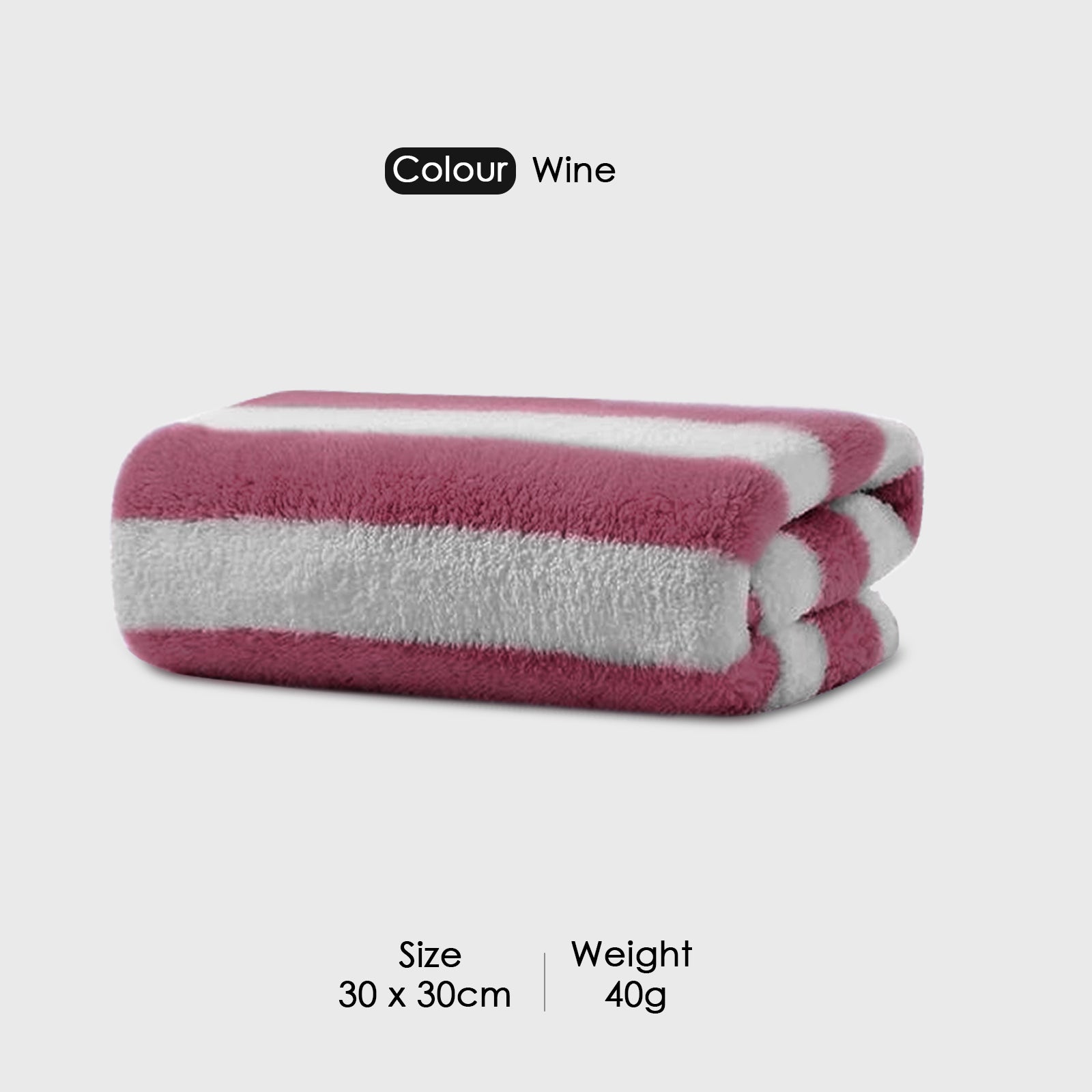 HOUSSE Microfiber Blaze Hand Towel for Women & Men | Quick Dry | Ultra Absorbent |Perfect for Bathroom |Sports | Travel | Ideal for Workout | Spa| Beach | Fitness | 360 GSM (Grey, 40x60)