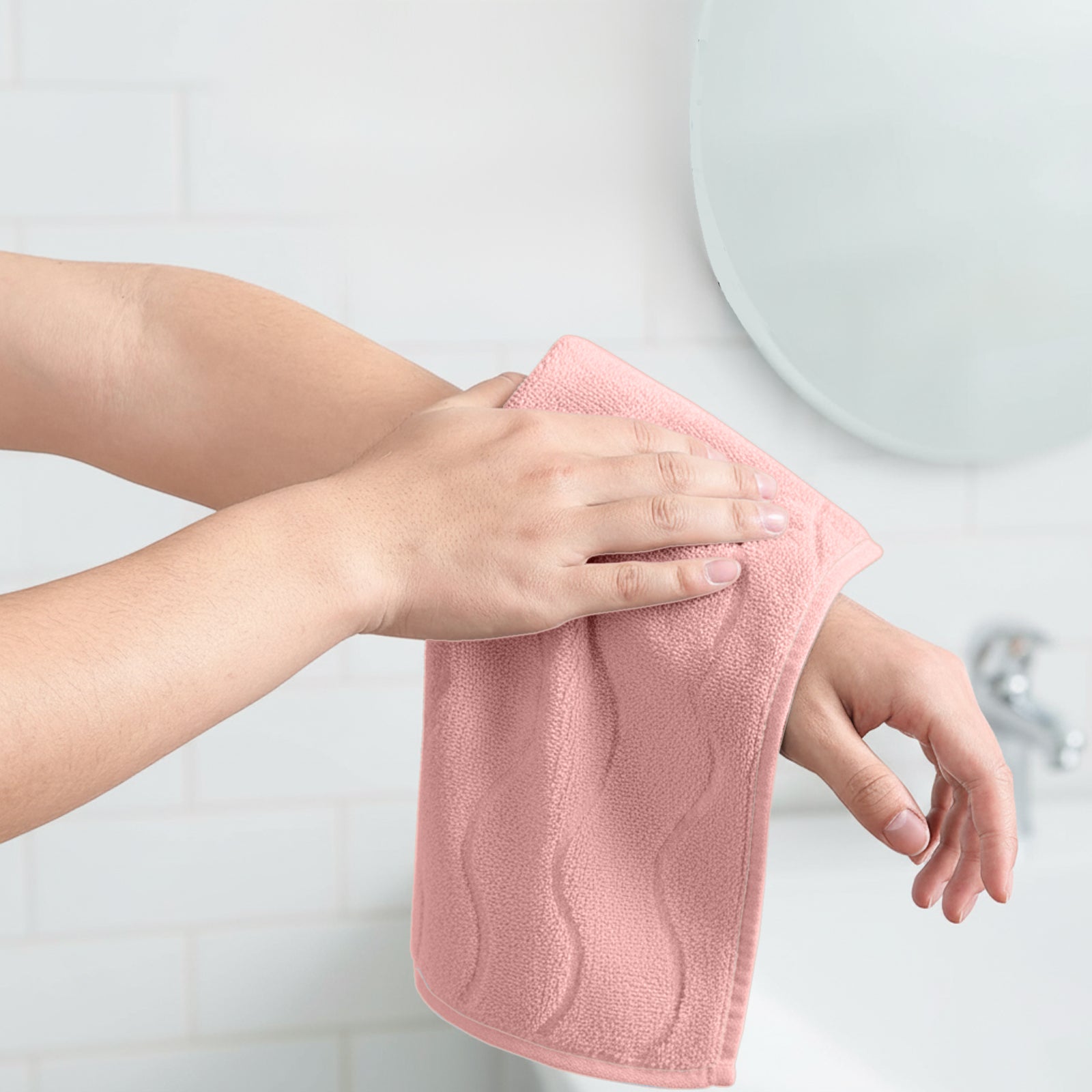 HOUSSE Microfiber Face Towel – Super Soft & Quick-Drying Coral Fleece, 30 x 30 cm