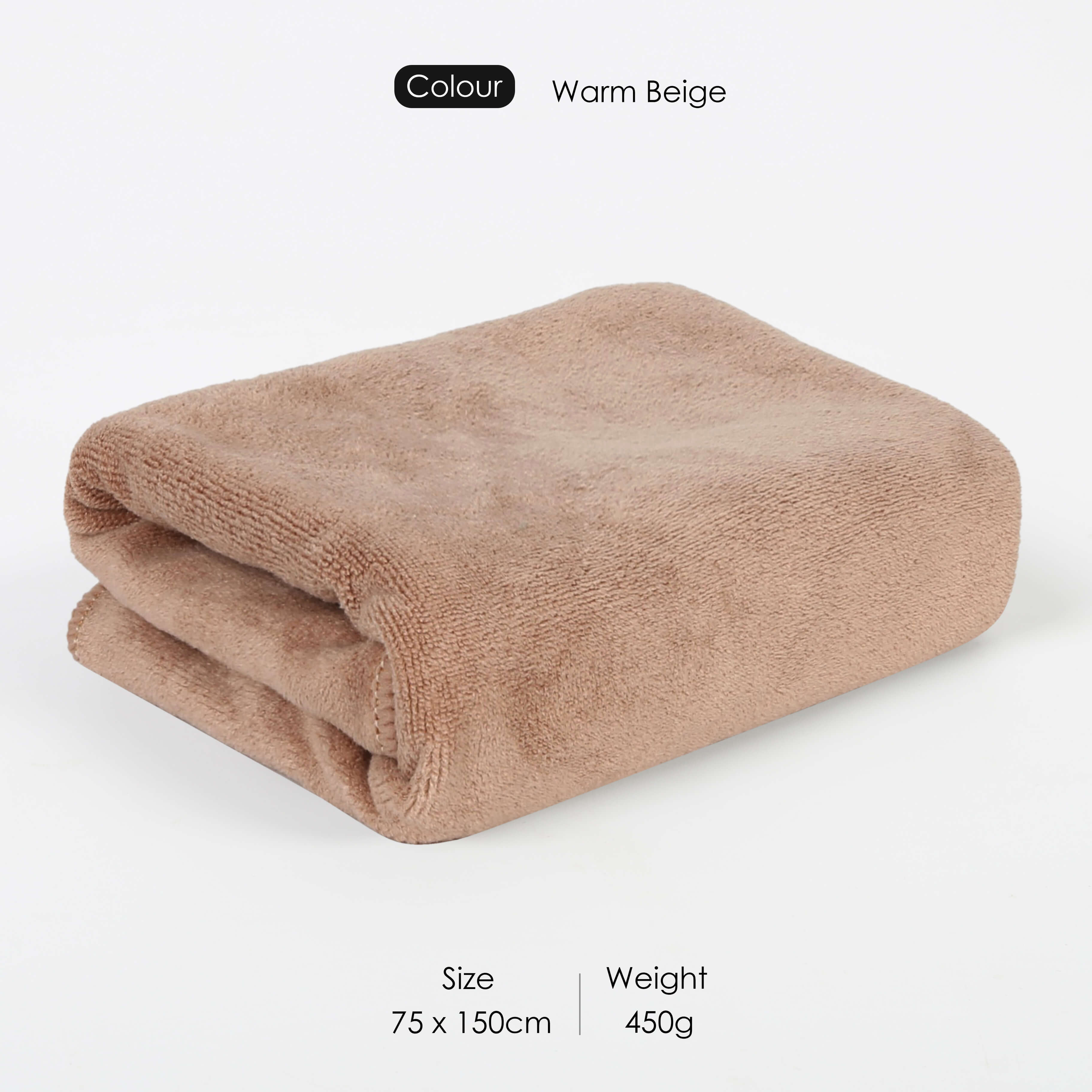 HOUSSE Premium Microfiber Bath Towel - Extra Large 75x150cm Quick Dry Towels for Women Men & Kids | Super Soft Plush 550 GSM | Ultra Absorbent for Home Swimming Sports & Travel