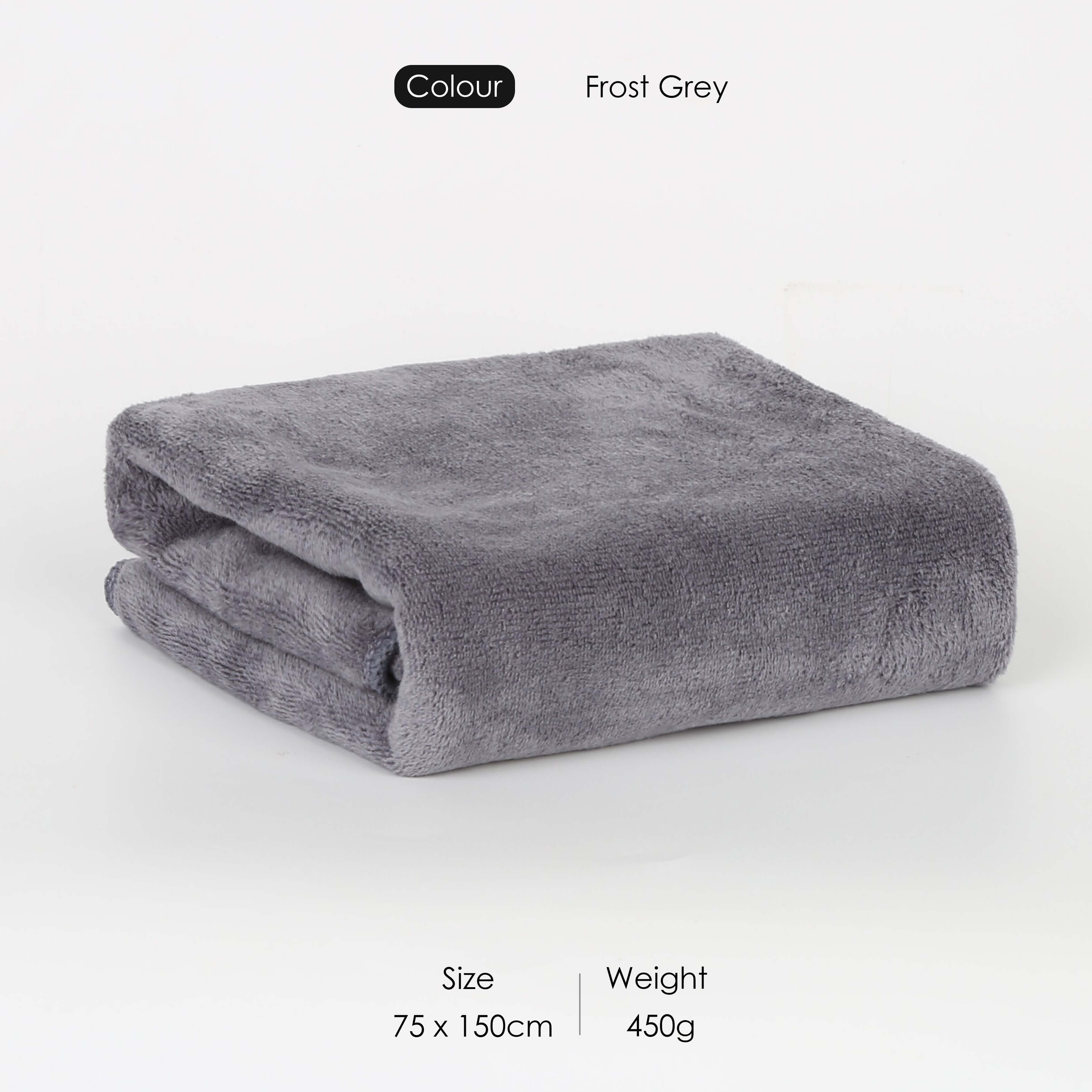 HOUSSE Premium Microfiber Bath Towel - Extra Large 75x150cm Quick Dry Towels for Women Men & Kids | Super Soft Plush 550 GSM | Ultra Absorbent for Home Swimming Sports & Travel