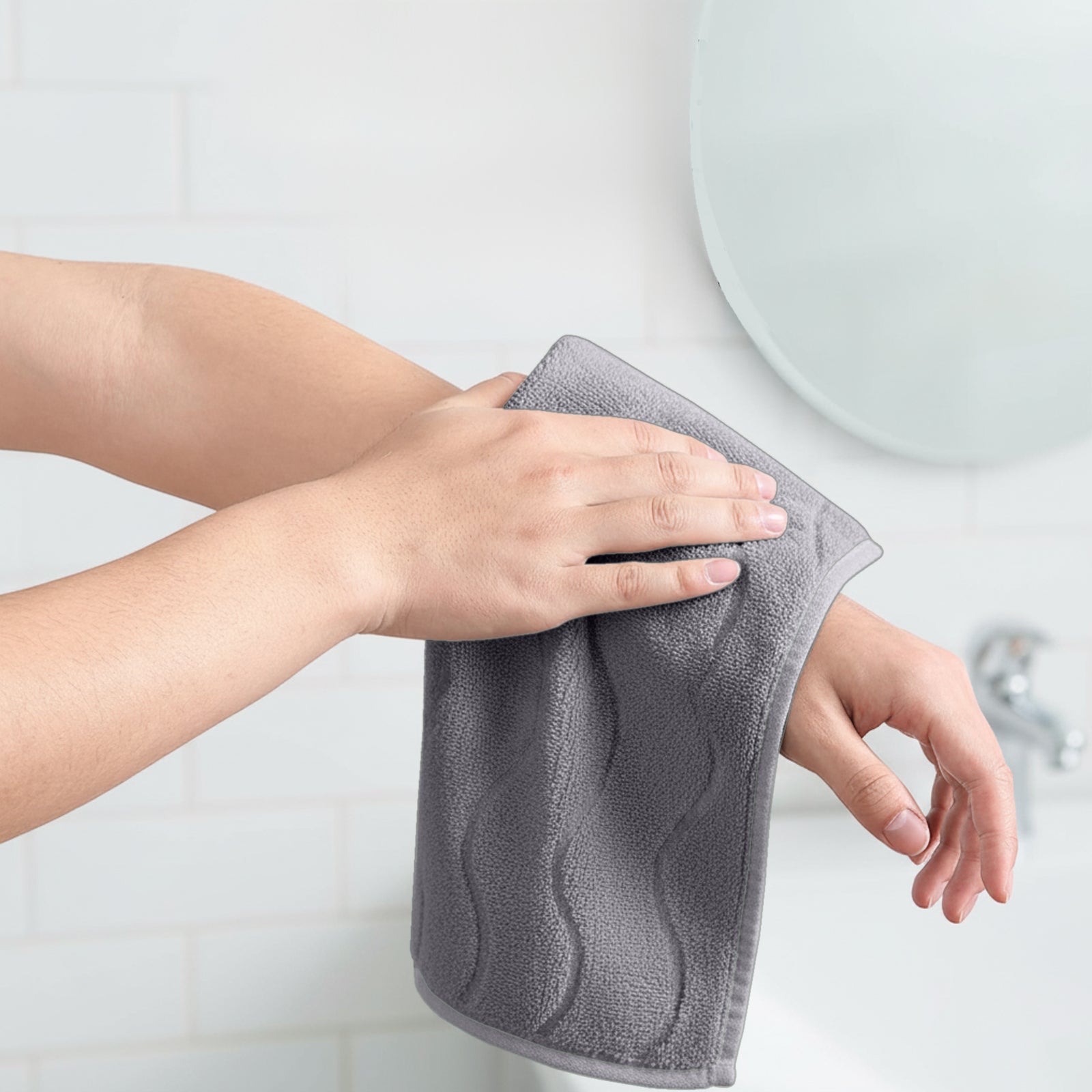 HOUSSE Microfiber Face Towel – Super Soft & Quick-Drying Coral Fleece, 30 x 30 cm