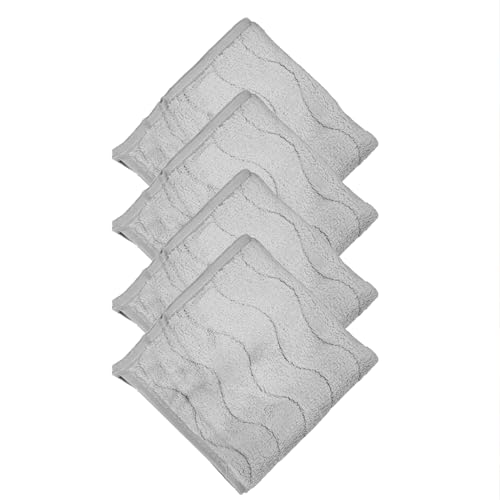 HOUSSE Microfiber Face Towel – Super Soft & Quick-Drying Coral Fleece, 30 x 30 cm (Grey)