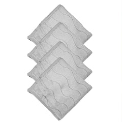 HOUSSE Microfiber Face Towel – Super Soft & Quick-Drying Coral Fleece, 30 x 30 cm (Grey)