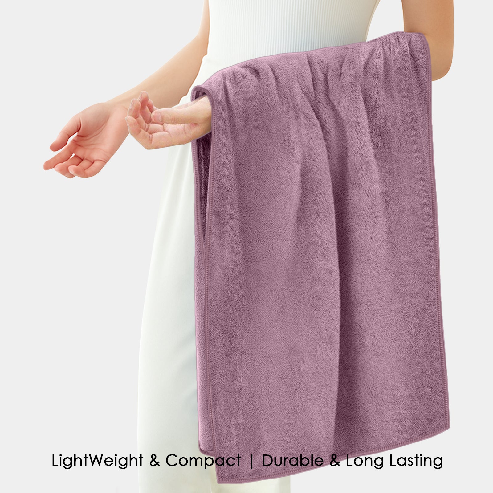 HOUSSE Premium Microfiber Bath Towel - Extra Large 75x150cm Quick Dry Towels for Women Men & Kids | Super Soft Plush 550 GSM | Ultra Absorbent for Home Swimming Sports & Travel