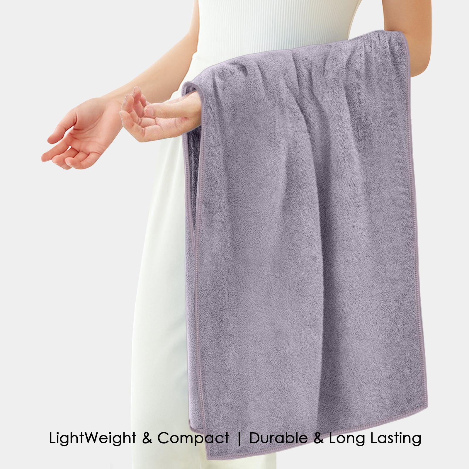 HOUSSE Premium Microfiber Bath Towel - Extra Large 75x150cm Quick Dry Towels for Women Men & Kids | Super Soft Plush 550 GSM | Ultra Absorbent for Home Swimming Sports & Travel