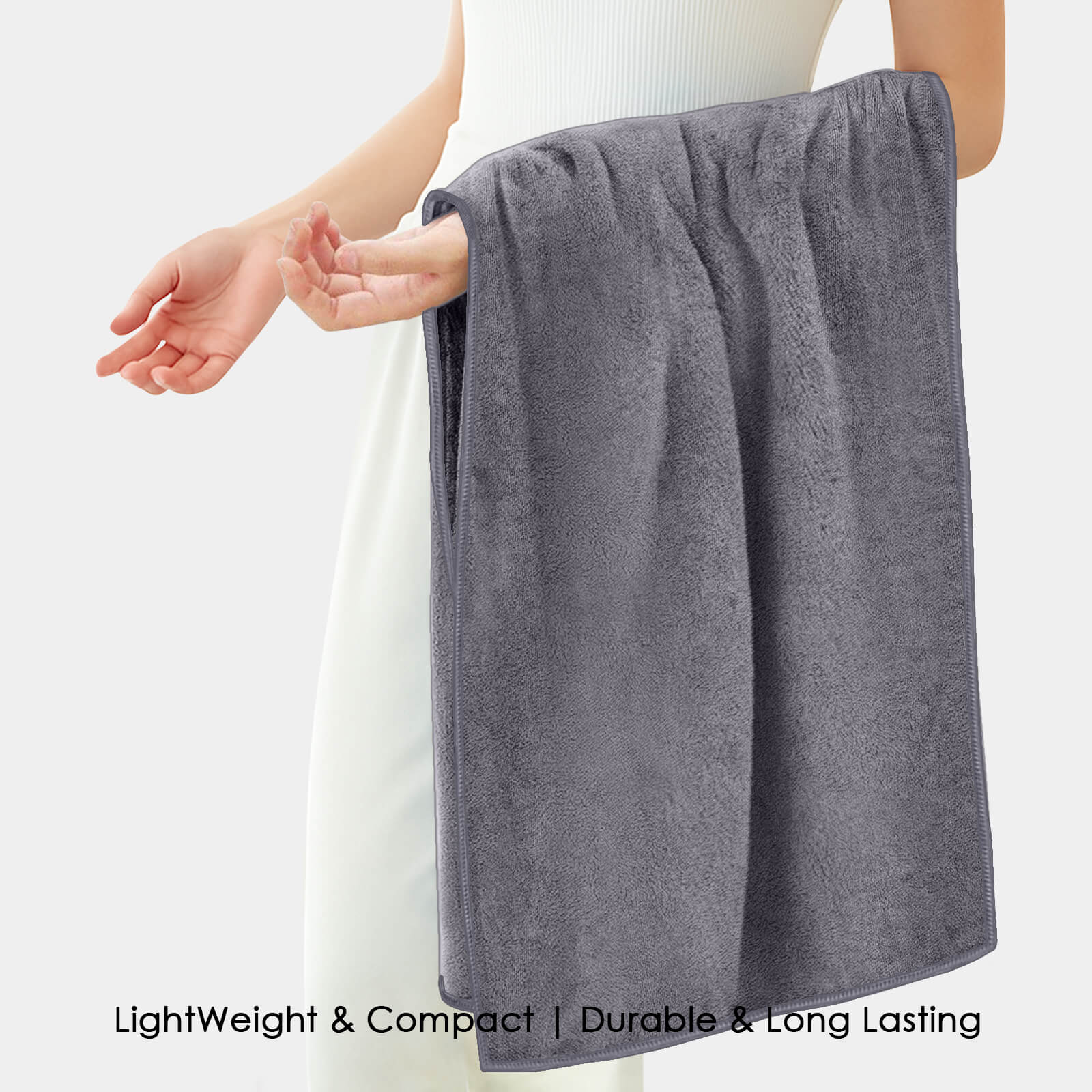 HOUSSE Premium Microfiber Bath Towel - Extra Large 75x150cm Quick Dry Towels for Women Men & Kids | Super Soft Plush 550 GSM | Ultra Absorbent for Home Swimming Sports & Travel