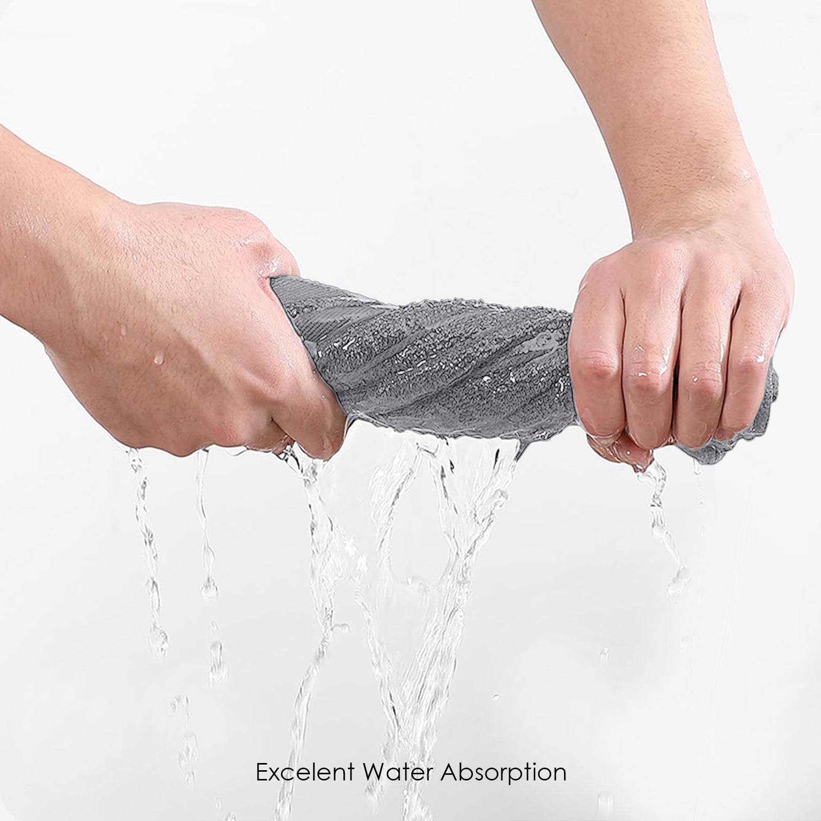 HOUSSE Microfiber Face Towel – Super Soft & Quick-Drying Coral Fleece, 30 x 30 cm