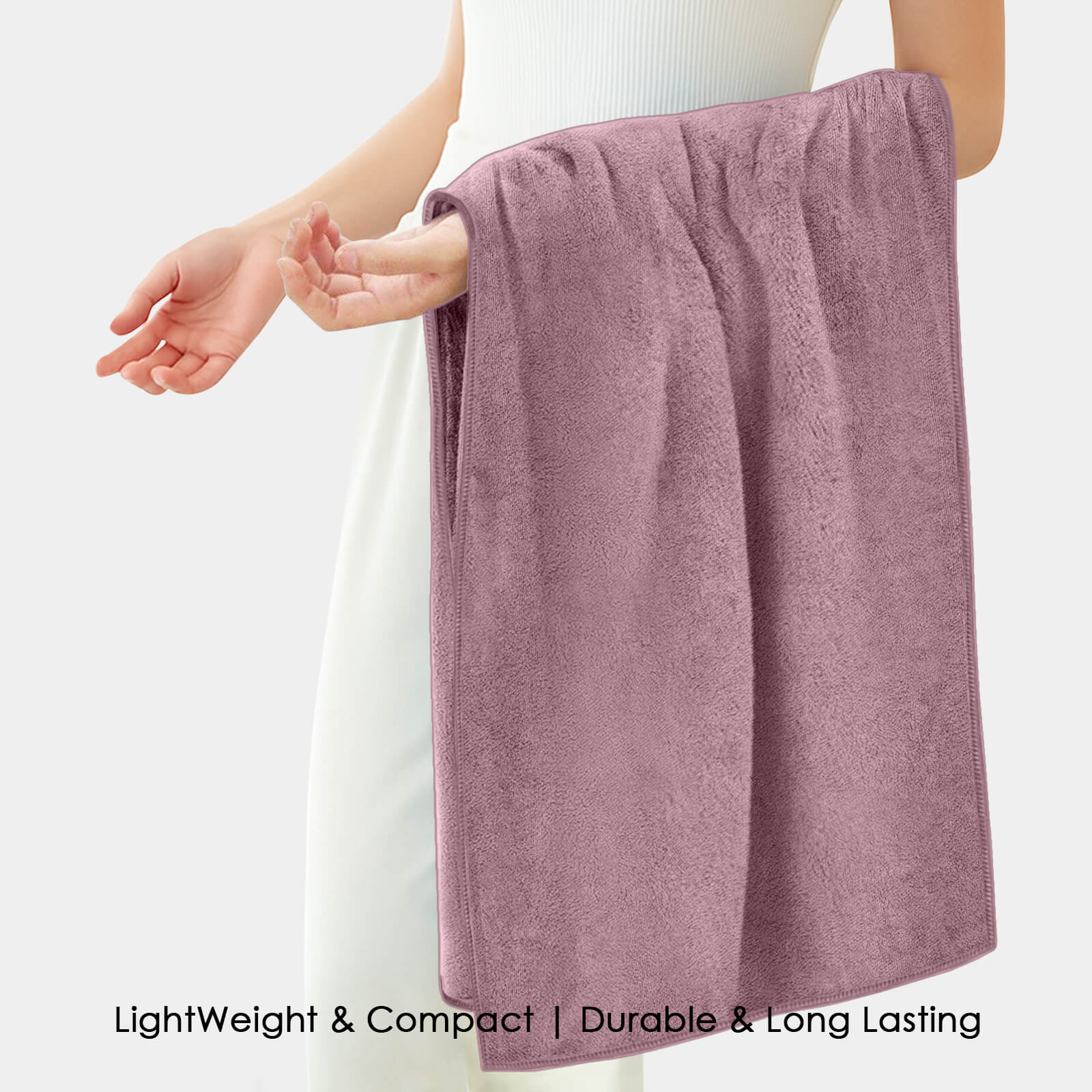 HOUSSE Premium Microfiber Bath Towel - Extra Large 75x150cm Quick Dry Towels for Women Men & Kids | Super Soft Plush 550 GSM | Ultra Absorbent for Home Swimming Sports & Travel