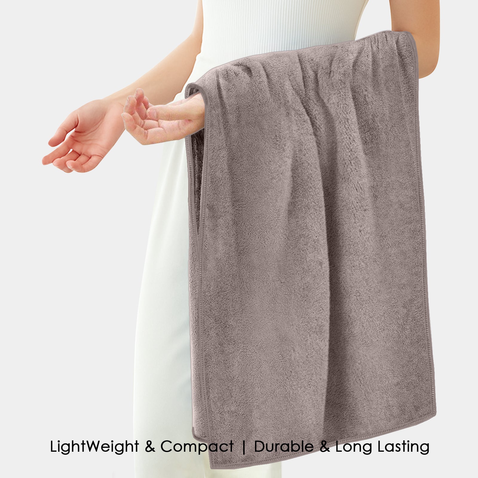 HOUSSE Premium Microfiber Bath Towel - Extra Large 75x150cm Quick Dry Towels for Women Men & Kids | Super Soft Plush 550 GSM | Ultra Absorbent for Home Swimming Sports & Travel