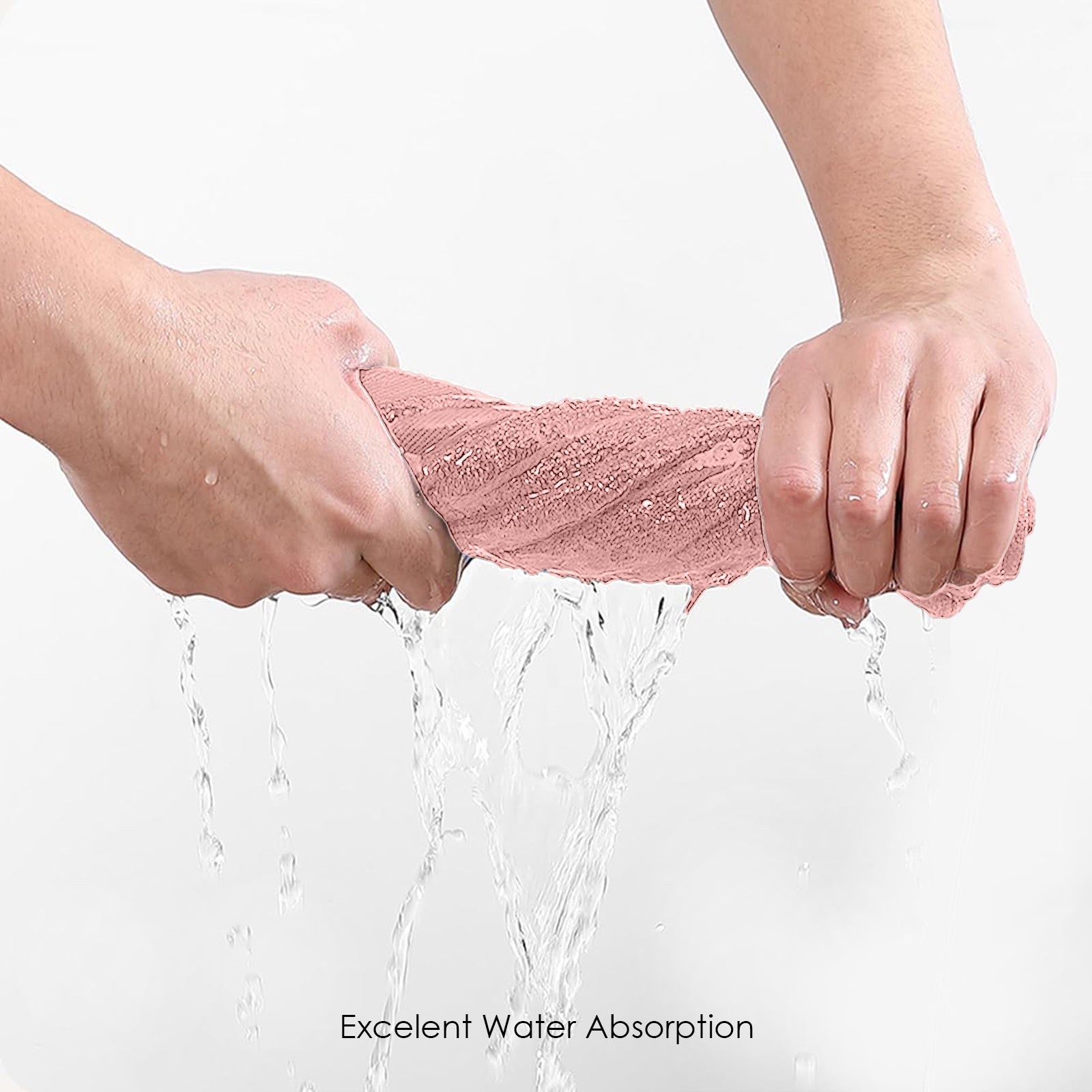 HOUSSE Microfiber Face Towel – Super Soft & Quick-Drying Coral Fleece, 30 x 30 cm