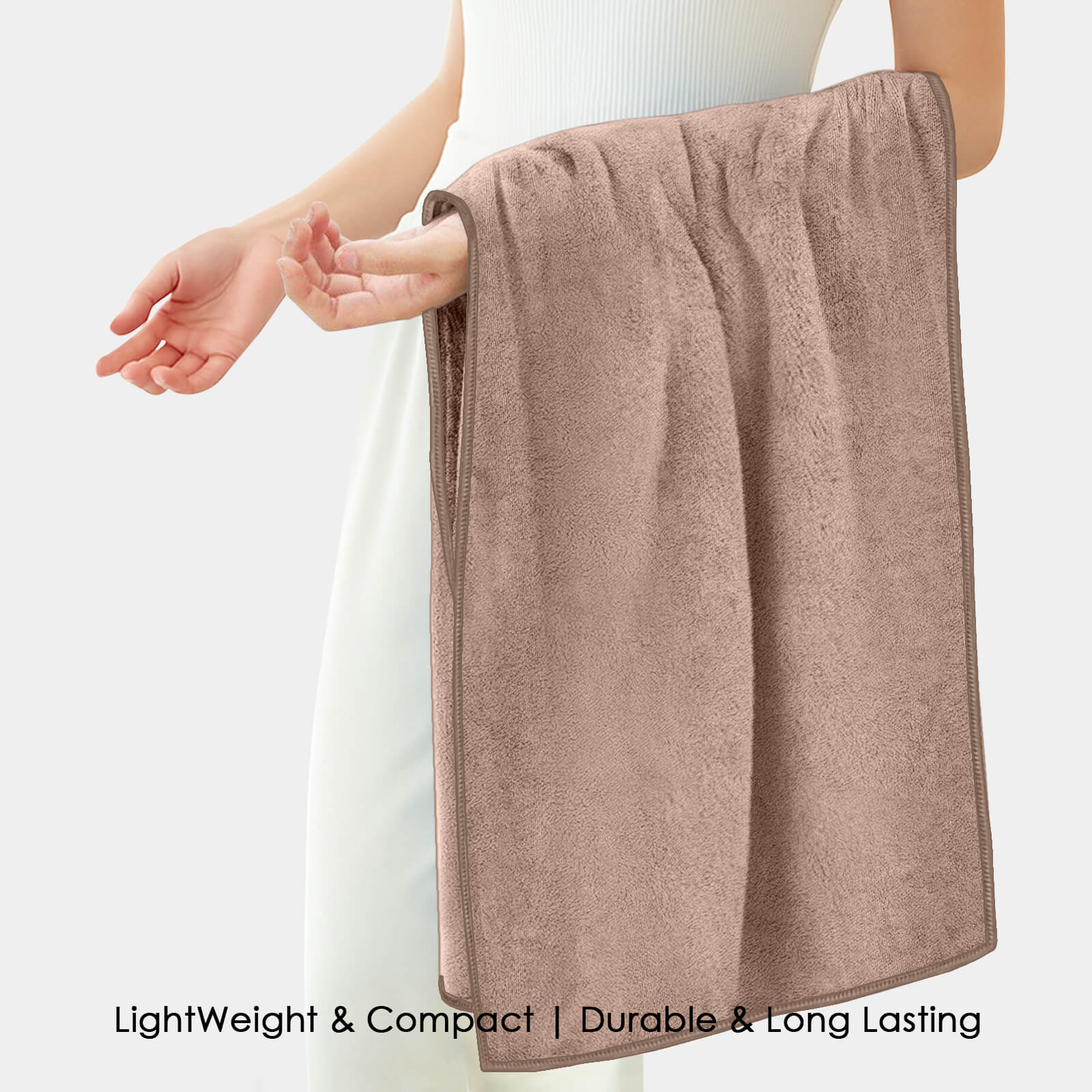 HOUSSE Premium Microfiber Bath Towel - Extra Large 75x150cm Quick Dry Towels for Women Men & Kids | Super Soft Plush 550 GSM | Ultra Absorbent for Home Swimming Sports & Travel