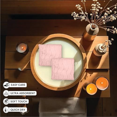 HOUSSE Microfiber Face Towel – Super Soft & Quick-Drying Coral Fleece, 30 x 30 cm (Grey)
