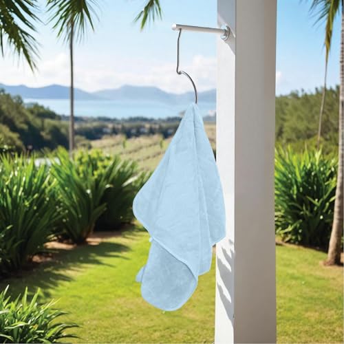 HOUSSE Microfiber Face Towel – Super Soft & Quick-Drying Coral Fleece, 30 x 30 cm (Grey)