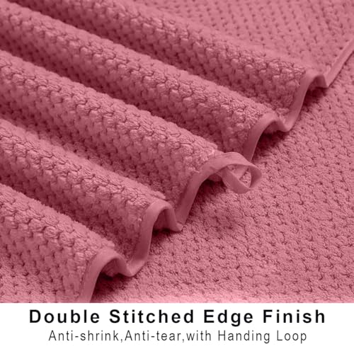 HOUSSE Microfiber Vogue Coral Fleece Bathing Towels | 360 GSM | Super Soft| Quick Absorbent | Lightweight & with Hanging Hook | for Versatile Usage | for Women & Men (Pista Green, 70x150 Bath Towel)