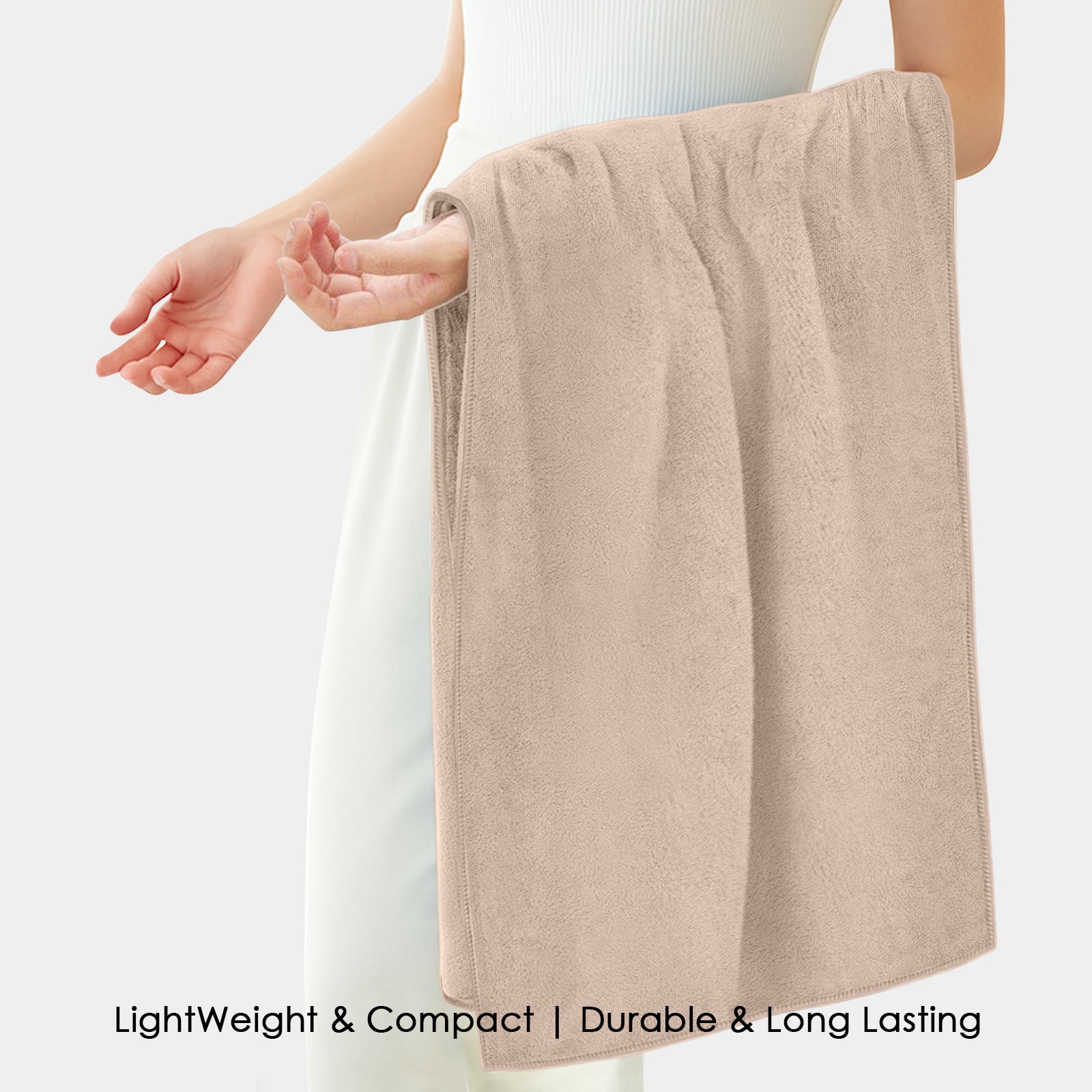 HOUSSE Premium Microfiber Bath Towel | Quick Dry Towels for Women & Kids | Super Soft Plush 450 GSM | Ultra Absorbent for Home Swimming Sports & Travel