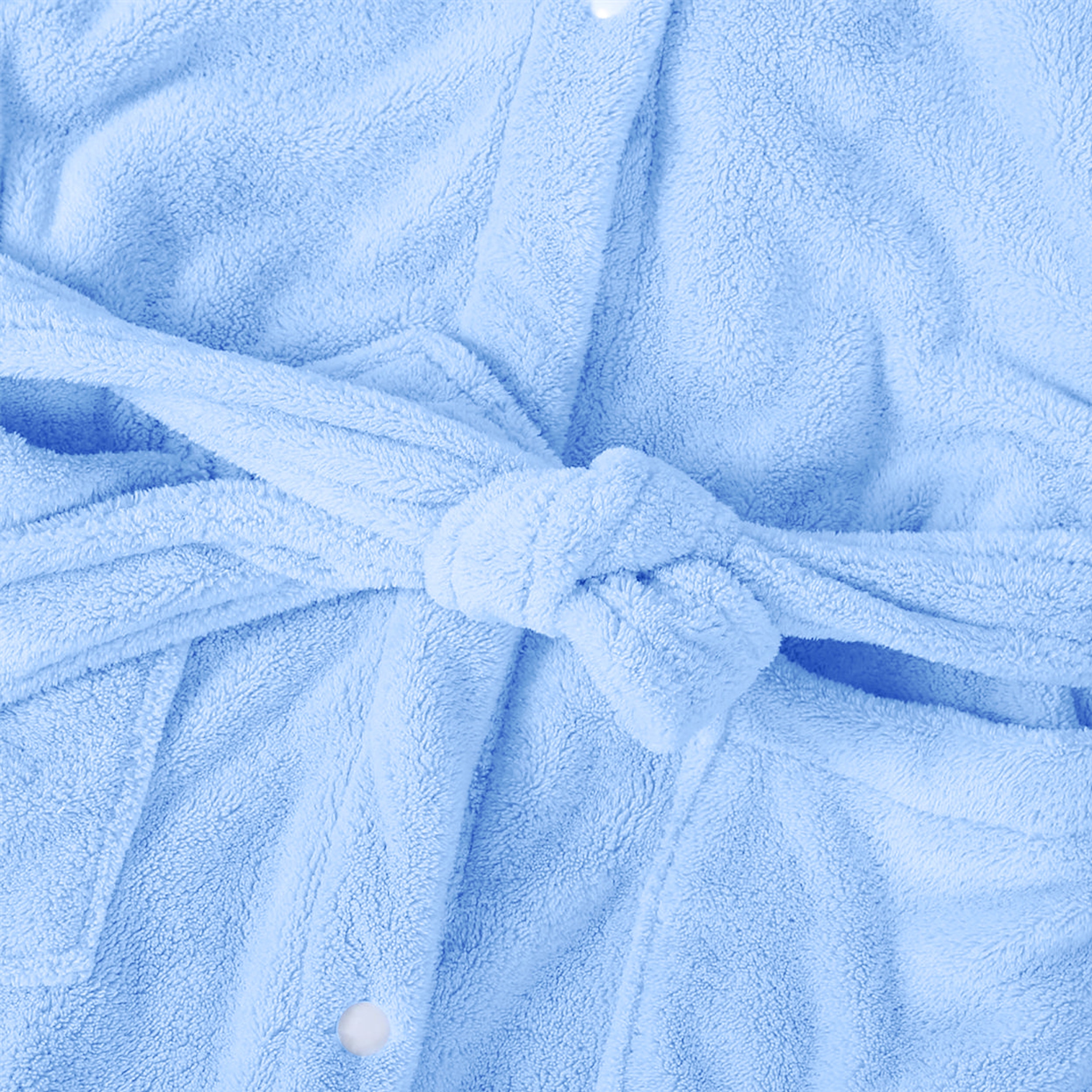 HOUSSE Bunny Kids Unisex Coral Fleece Hooded Bathrobe| 360 GSM Soft, Thick with Hoodie And Belt & Cute Ears | Highly Absorbent, Lightweight & Warm | 75 cm | 08-12 Years