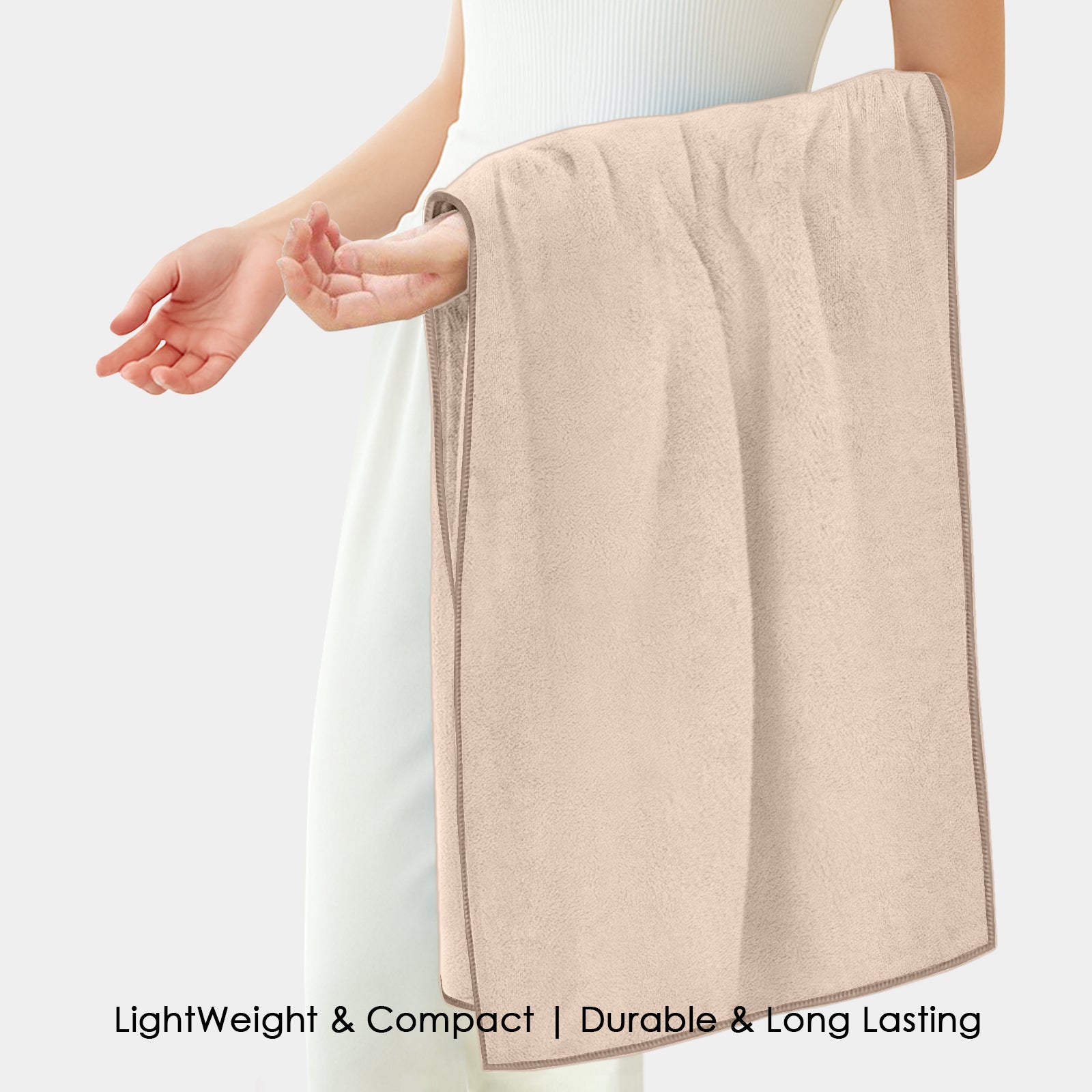 HOUSSE Premium Microfiber Bath Towel | Quick Dry Towels for Women & Kids | Super Soft Plush 450 GSM | Ultra Absorbent for Home Swimming Sports & Travel