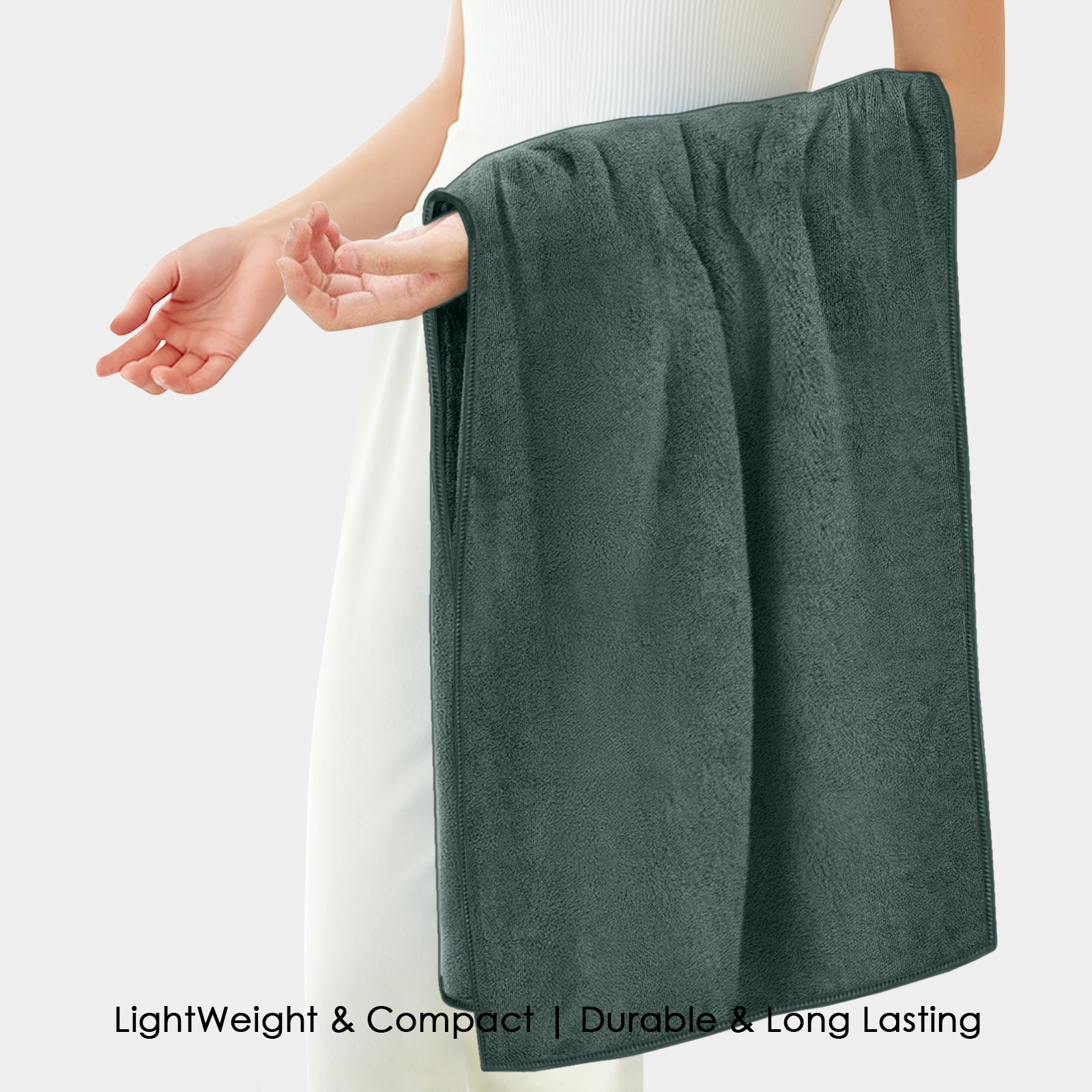 HOUSSE Premium Microfiber Bath Towel - Extra Large 60x120cm Quick Dry Towels for Kids | Super Soft Plush 550 GSM | Ultra Absorbent for Home Swimming Sports Travel