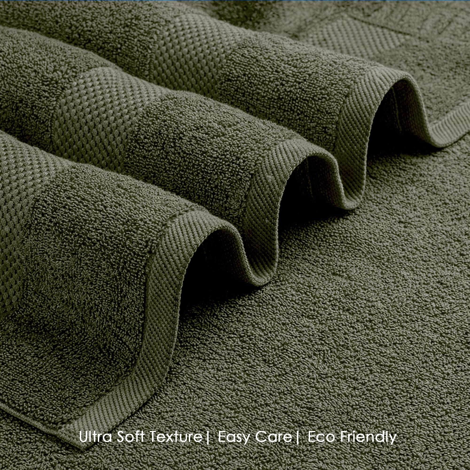 HOUSSE Alvora Cotton Bath Towels |Large Size (75 cms x 150 cms) - Quick Absorption &Faster Drying Bath Towel | 450 GSM | Cotton Towel for Men/Women | Urban Comfort