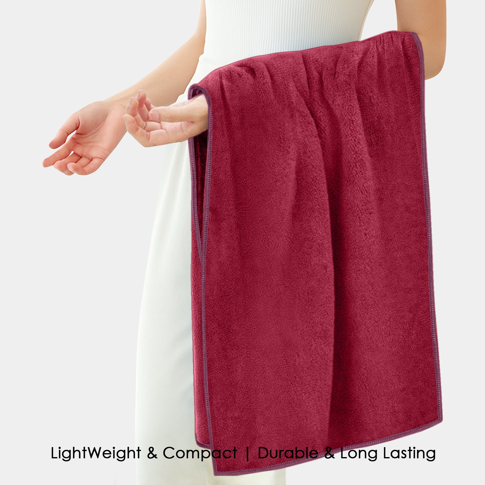 HOUSSE Premium Microfiber Bath Towel | Quick Dry Towels for Women & Kids | Super Soft Plush 450 GSM | Ultra Absorbent for Home Swimming Sports & Travel