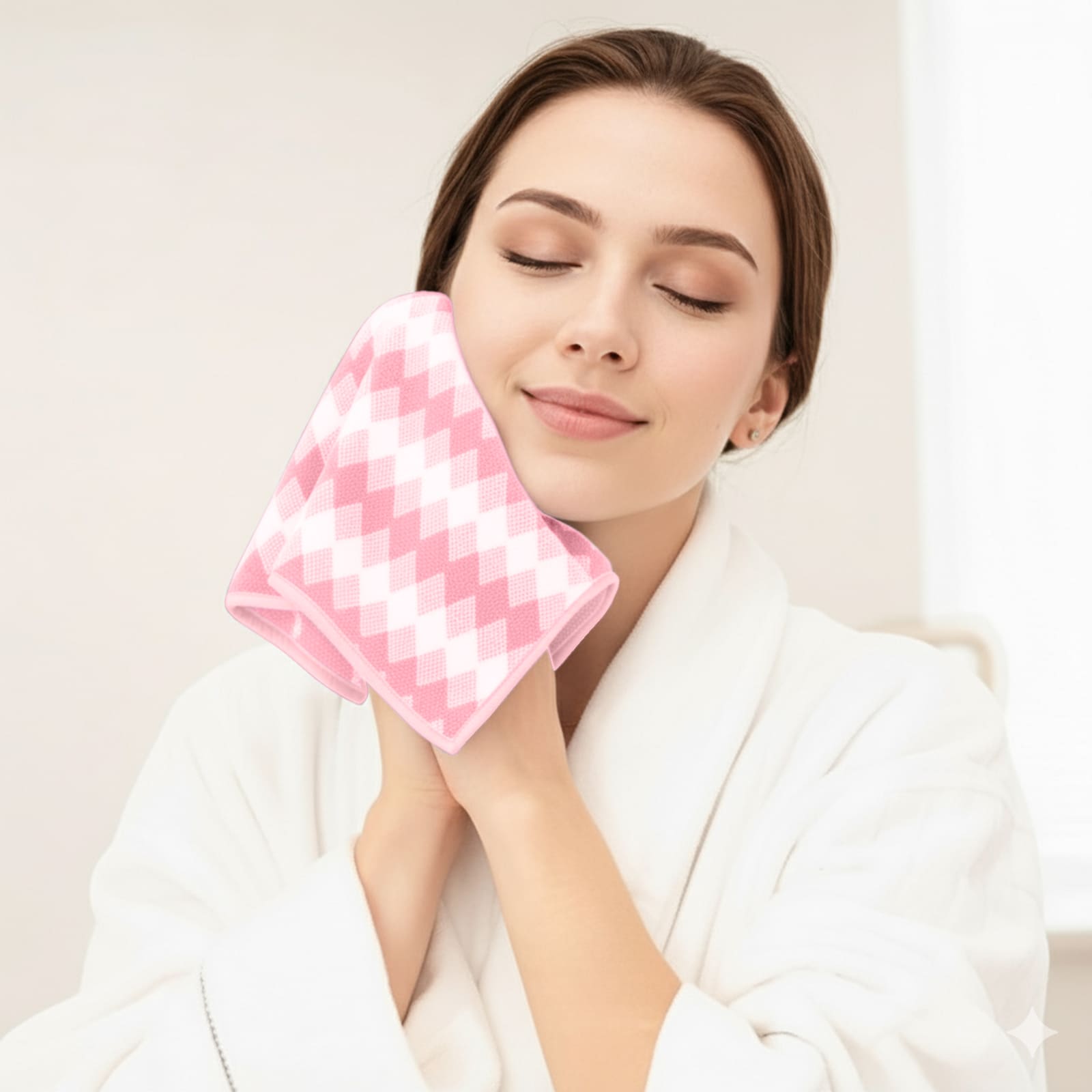 HOUSSE Microfiber Iris Face Towels Ideal for Women & Men |Soft Touch |Lint Free | Fast Dry Towels| Travel-Friendly | Best Use for Gym, Yoga, Spa, Pool, Hotels, Beach 360 GSM (30x30)