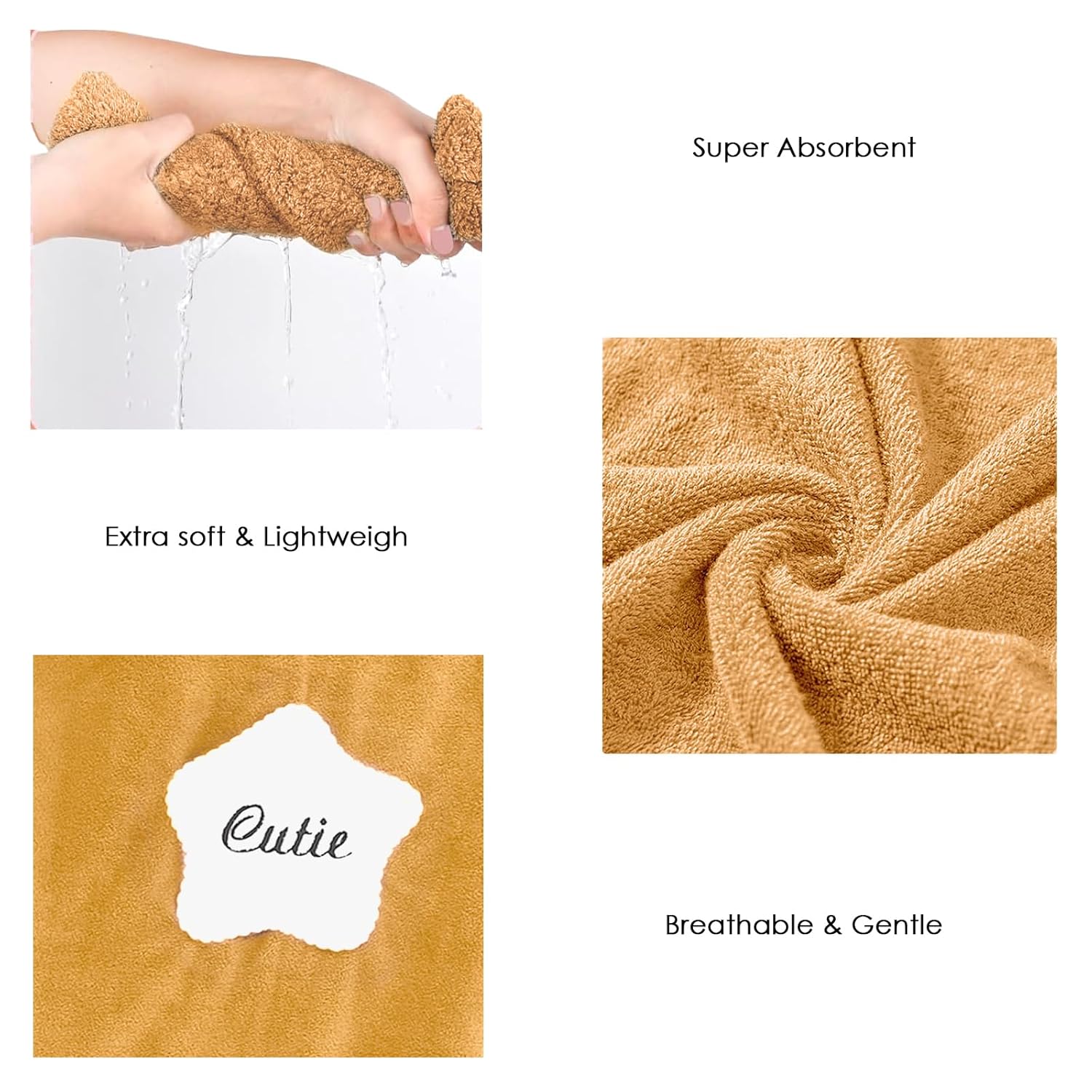 HOUSSE Wearable Spa Bath Towel for Women | Soft, Cozy Wrap with Snap Closure | 110 x 140 cms