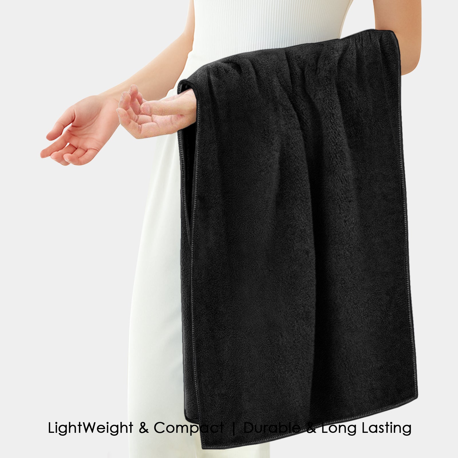 HOUSSE Premium Microfiber Bath Towel - Extra Large 75x150cm Quick Dry Towels for Women Men & Kids | Super Soft Plush 550 GSM | Ultra Absorbent for Home Swimming Sports & Travel