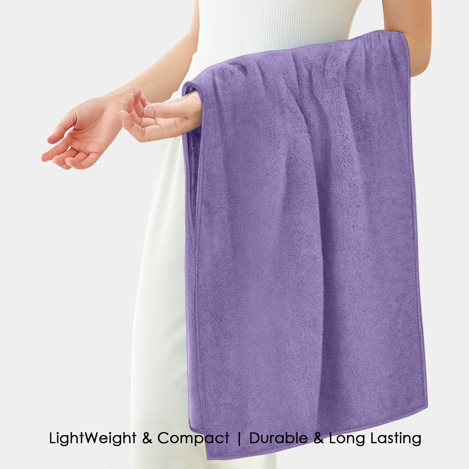 HOUSSE Premium Microfiber Bath Towel - Extra Large 60x120cm Quick Dry Towels for Kids | Super Soft Plush 550 GSM | Ultra Absorbent for Home Swimming Sports Travel