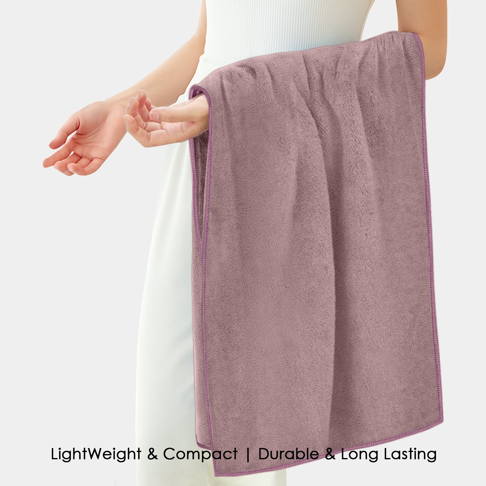 HOUSSE Premium Microfiber Bath Towel | Quick Dry Towels for Women & Kids | Super Soft Plush 450 GSM | Ultra Absorbent for Home Swimming Sports & Travel