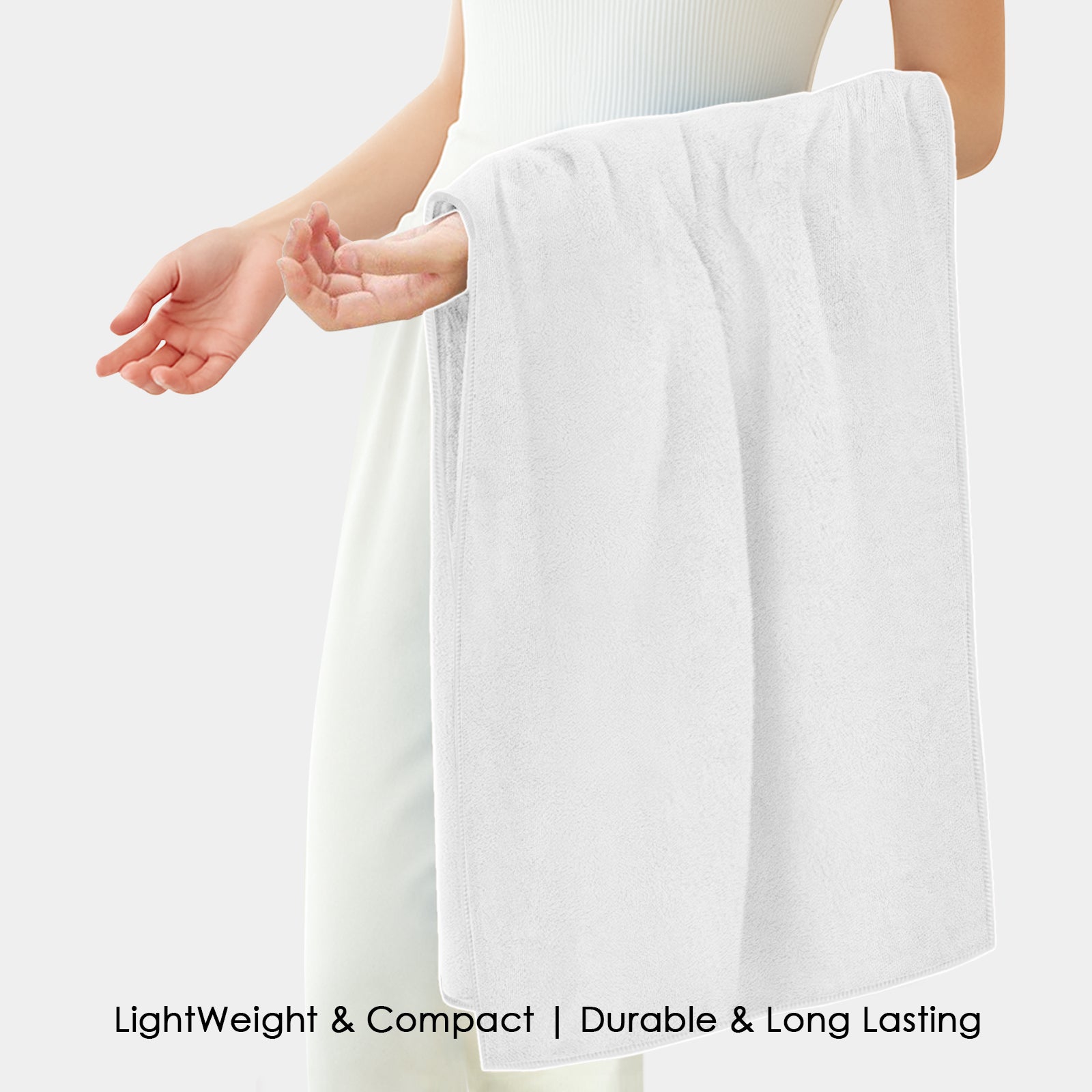 HOUSSE Premium Microfiber Bath Towel | Quick Dry Towels for Women & Kids | Super Soft Plush 450 GSM | Ultra Absorbent for Home Swimming Sports & Travel