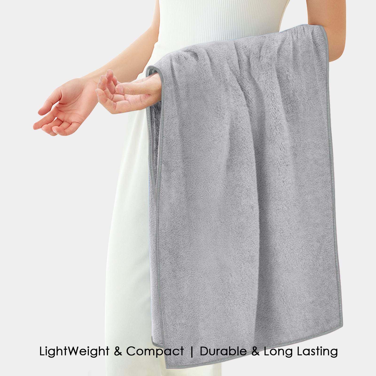 HOUSSE Premium Microfiber Bath Towel | Quick Dry Towels for Women & Kids | Super Soft Plush 450 GSM | Ultra Absorbent for Home Swimming Sports & Travel